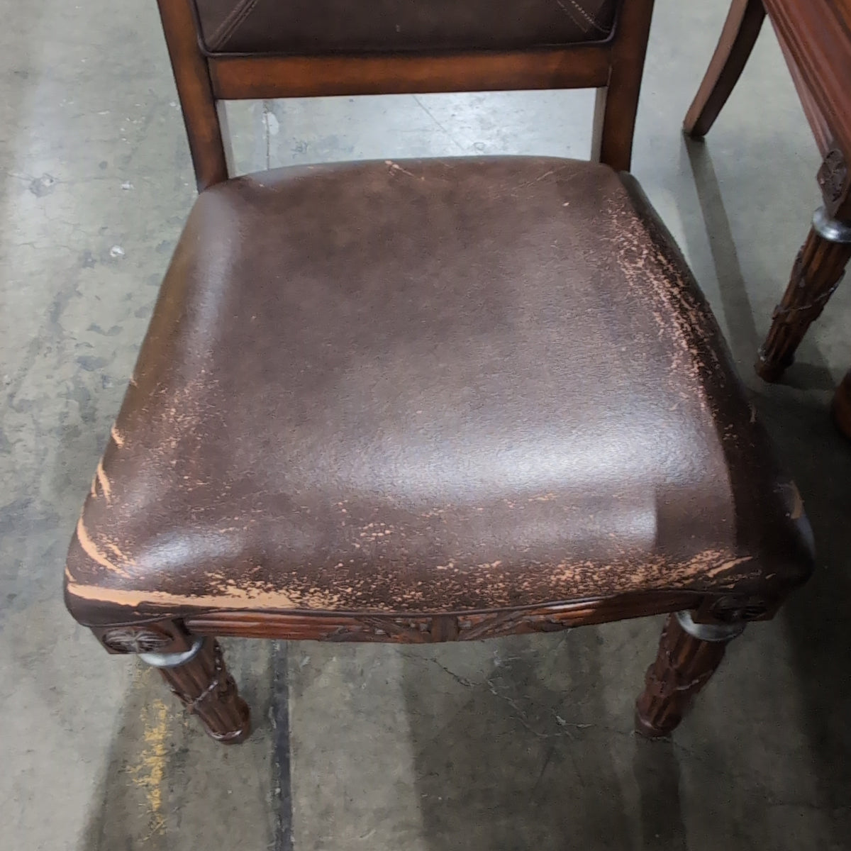 Ornate Traditional Carved Dining Table in Dark Wood