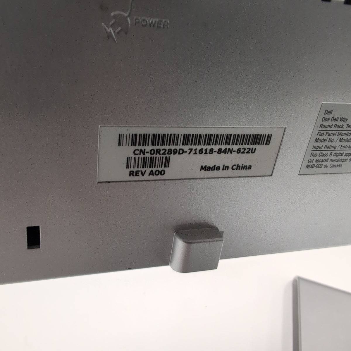 DELL Black Flat Panel Monitor with Silver Stand