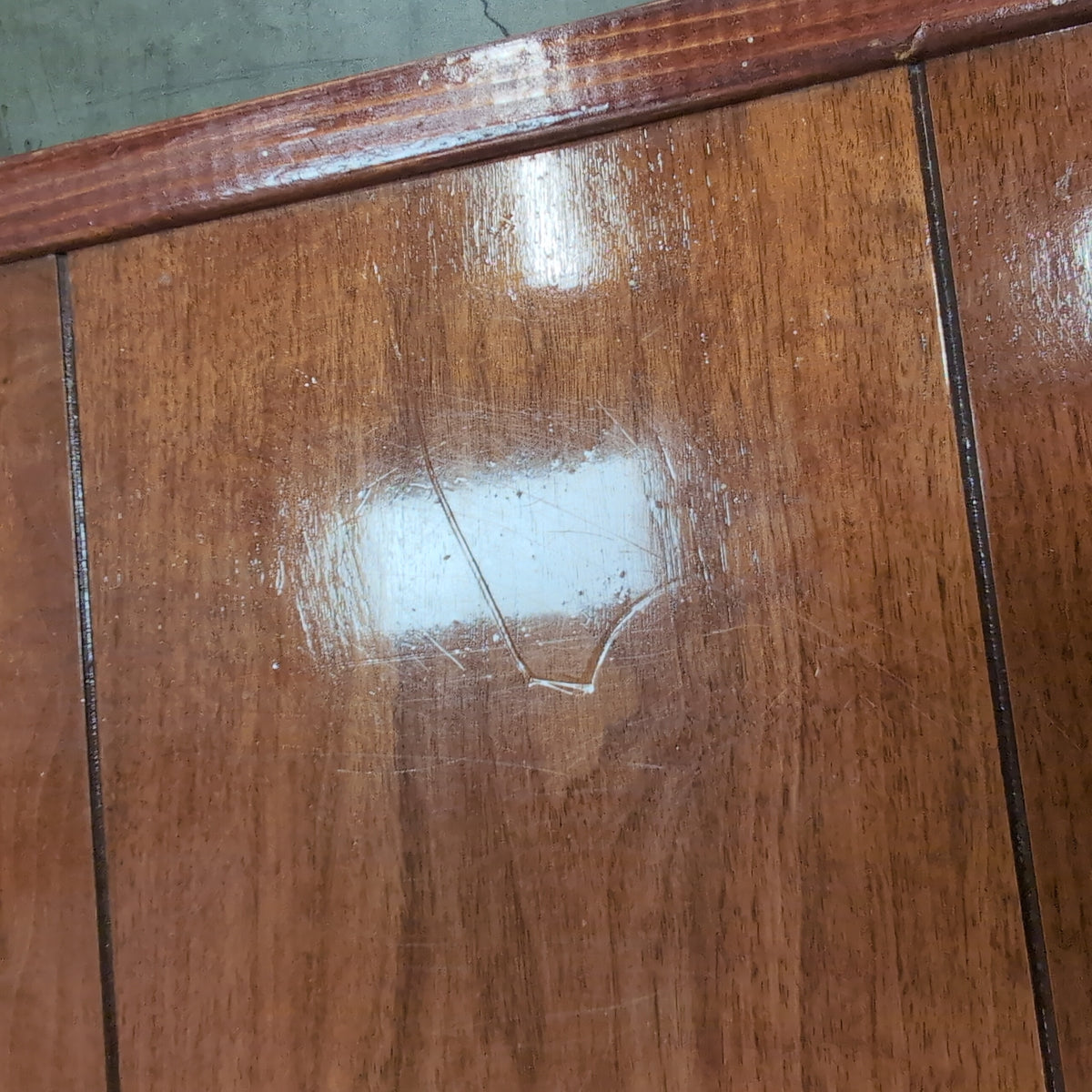 Square Brown Wood End Table with Slat Top