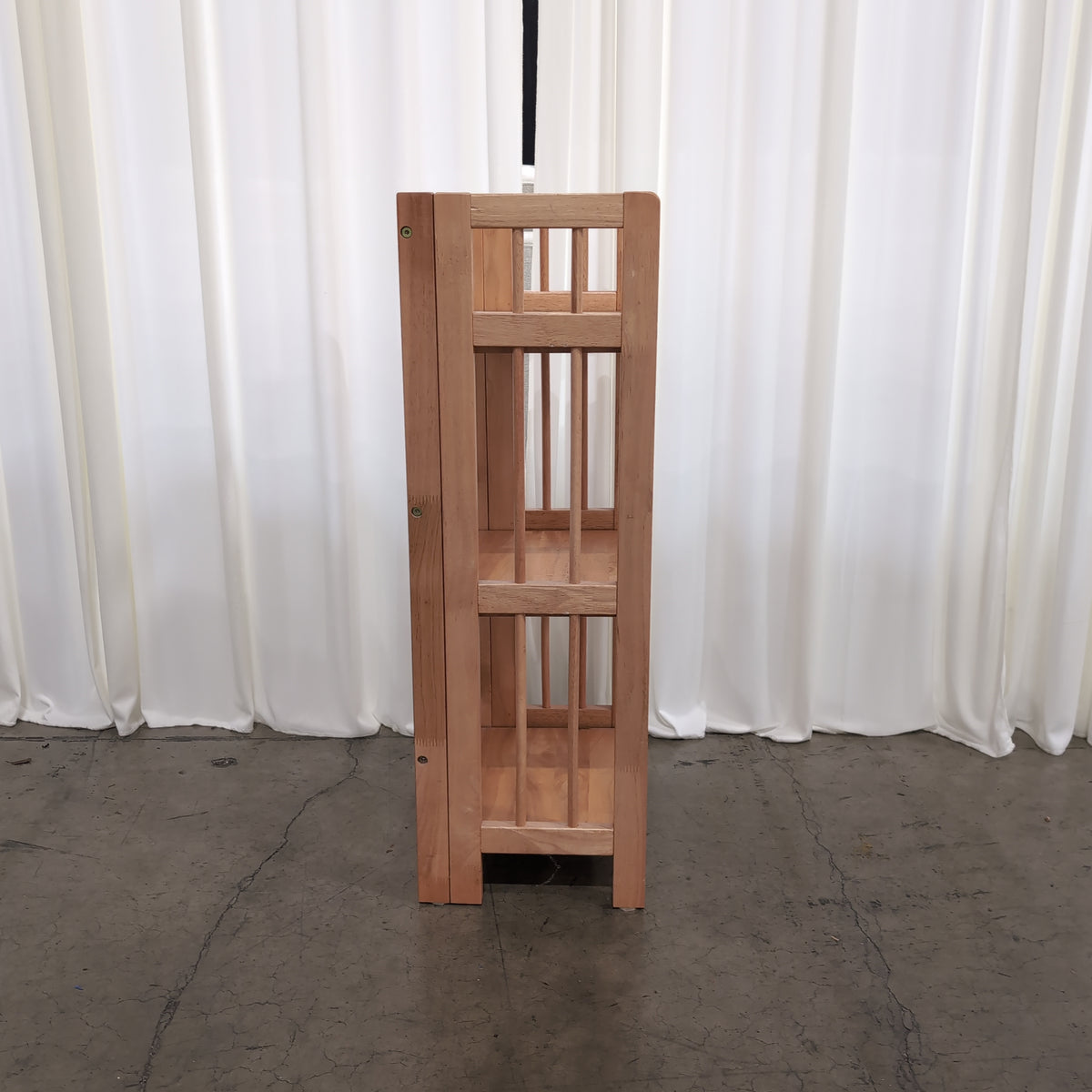 Light Wood Three-Tier Ladder Bookcase