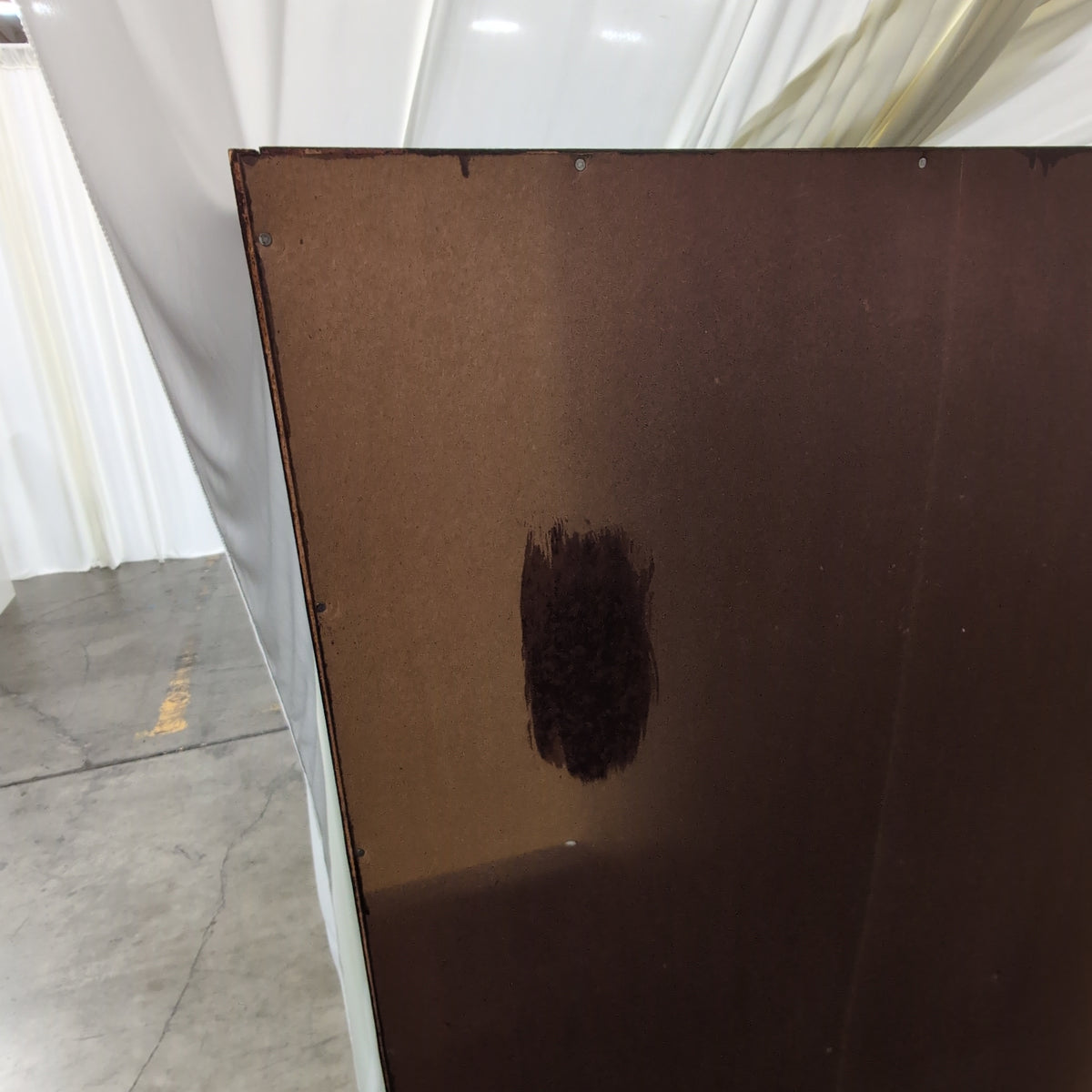 Dark Brown Wood Two-Door Storage Cabinet