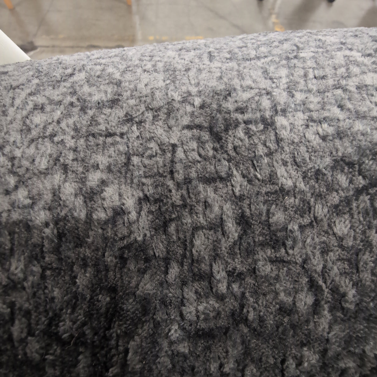 Grey Fabric Reclining Loveseat with Center Console