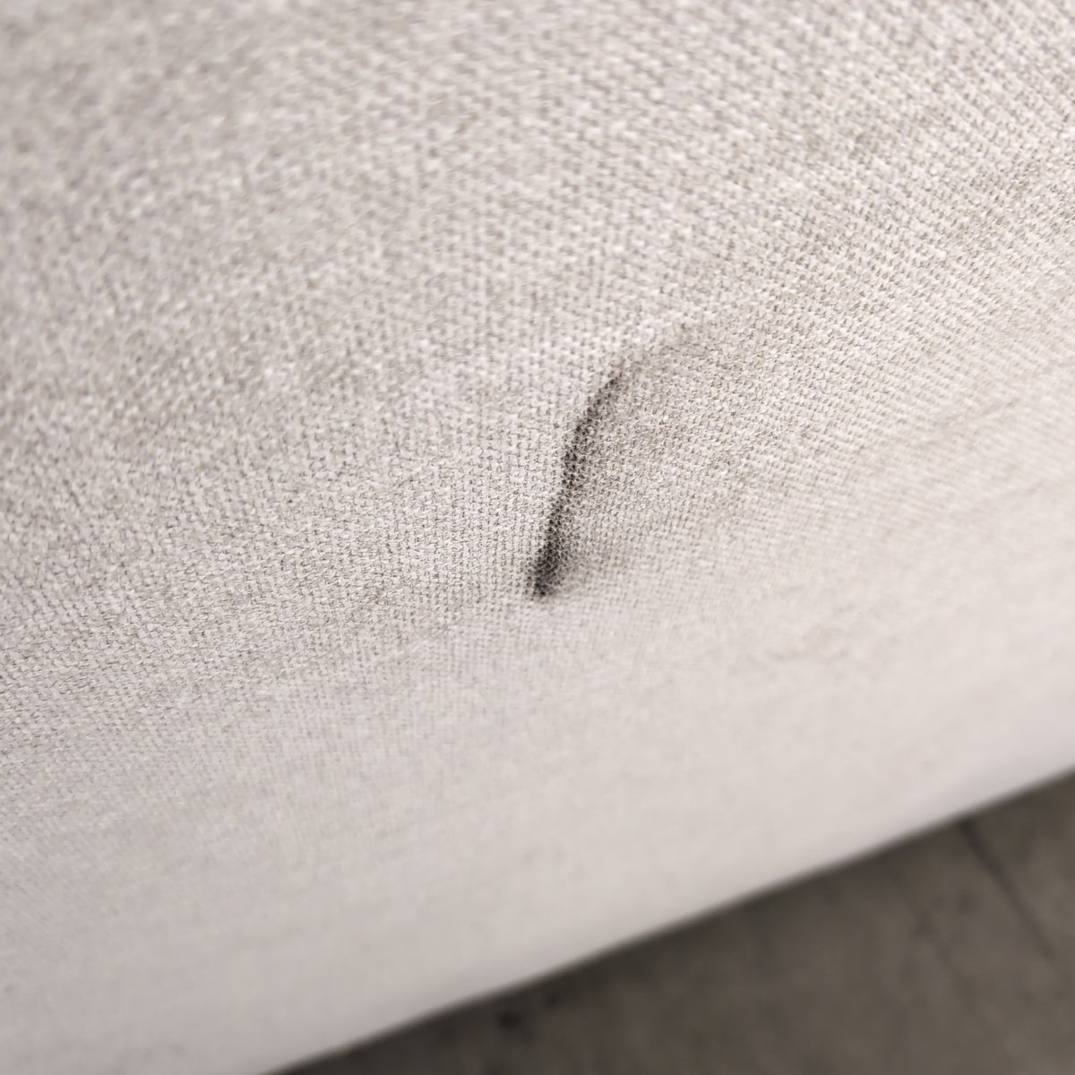 Modern Light Grey L-Shaped Sectional Couch in Fabric