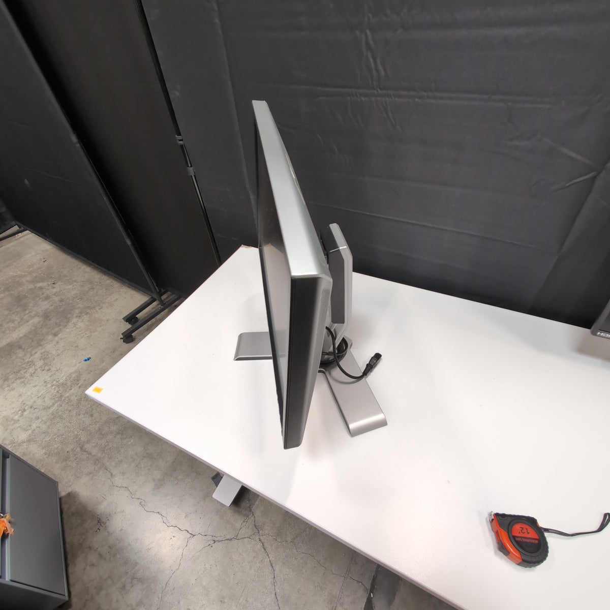 DELL Black Flat Panel Monitor with Silver Stand