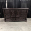 Dark Wood Ornate Traditional Dresser with Carved Details