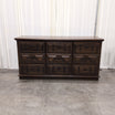 Traditional Dark Wood Nine-Drawer Dresser