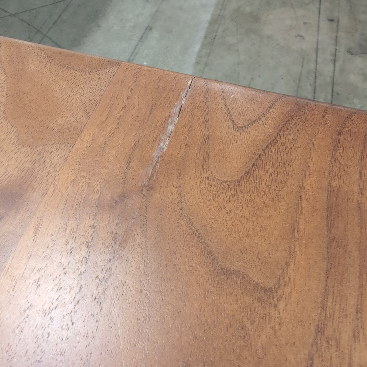 Rectangular Medium Brown Wood Dining Table Top