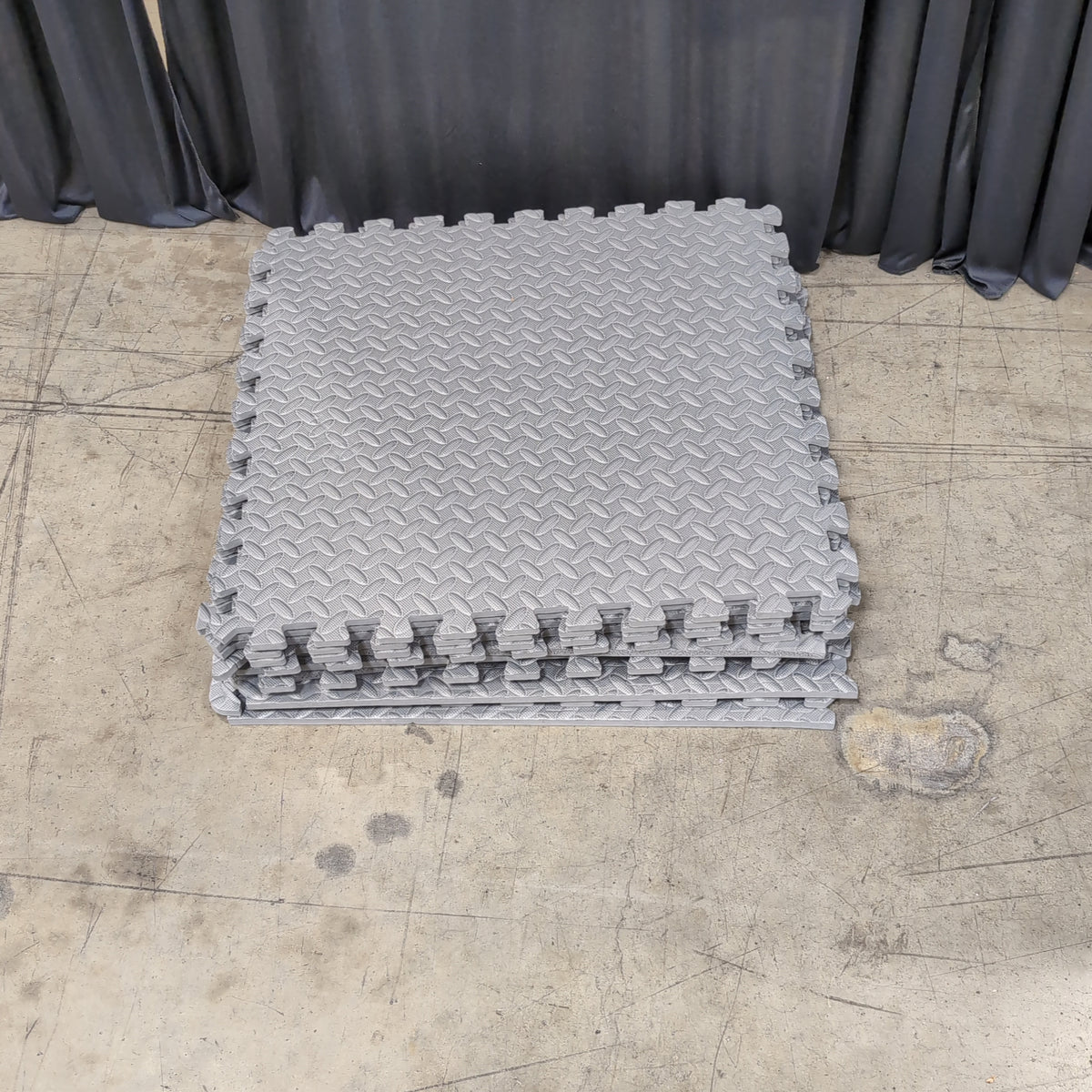 10 Piece Grey Exercise Puzzle Mat