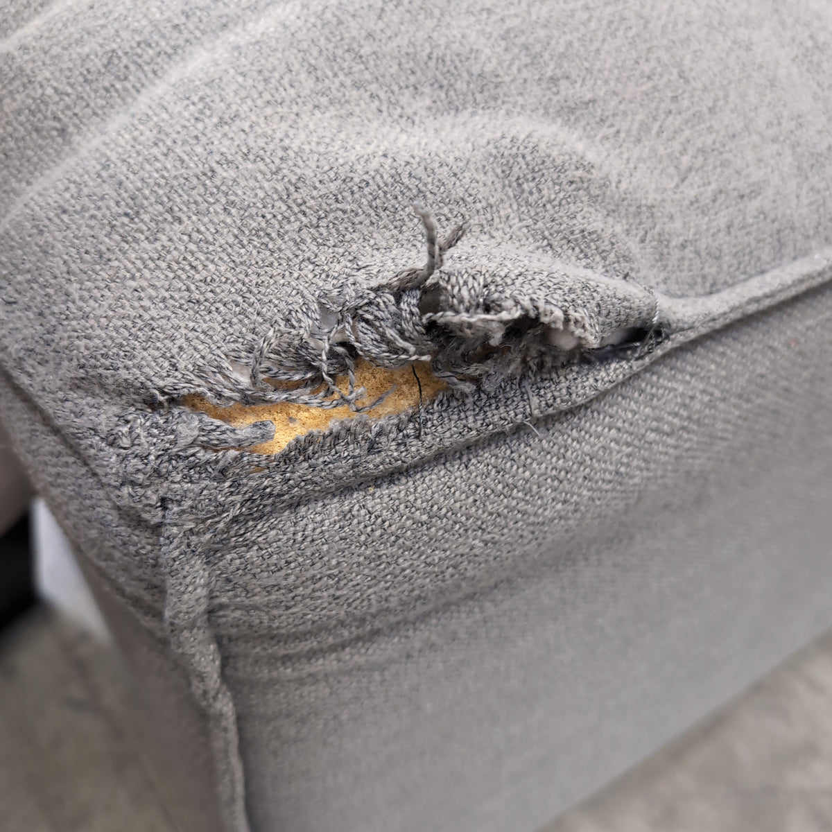 Grey Modular Fabric Sectional Couch