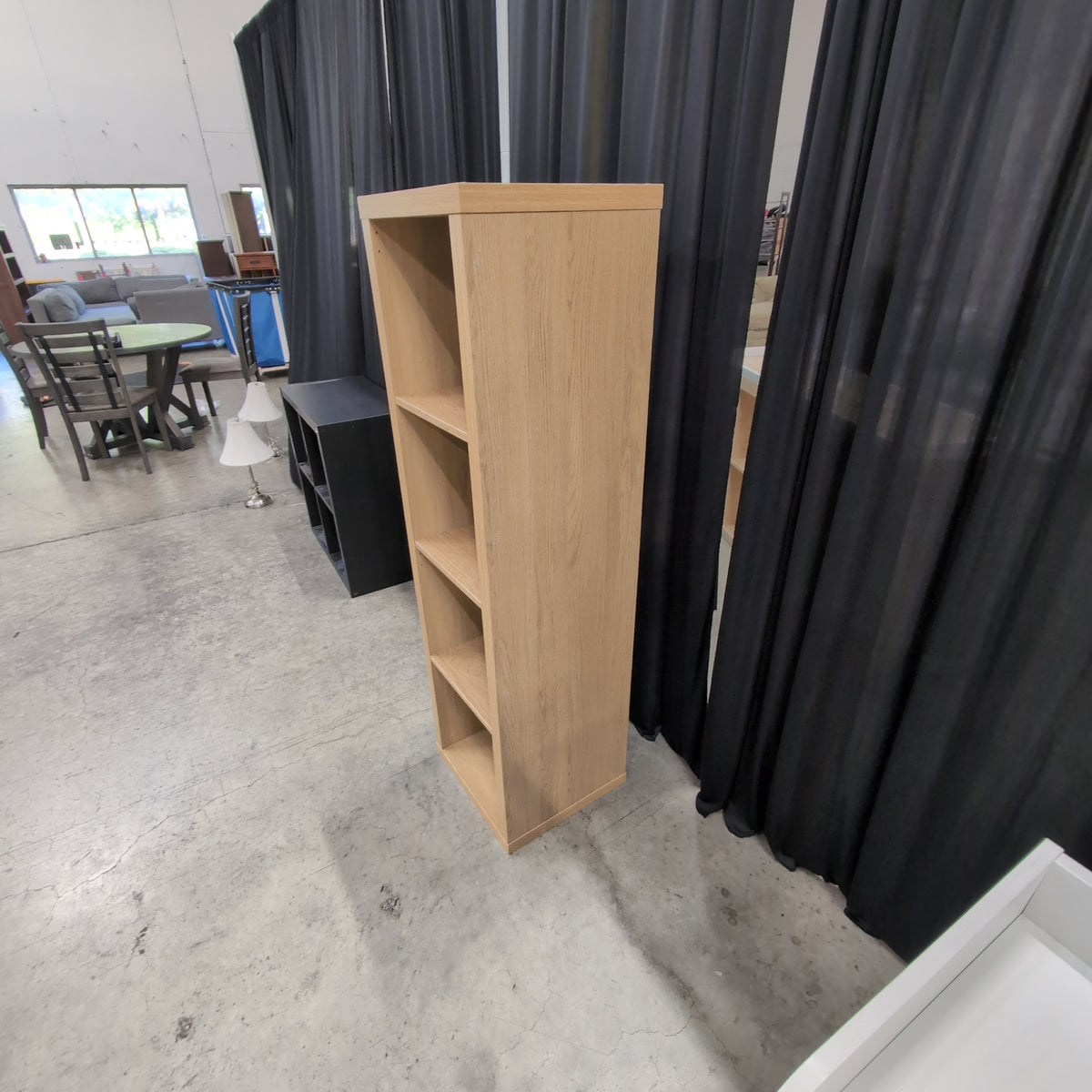Light Brown Four-Tier Bookcase