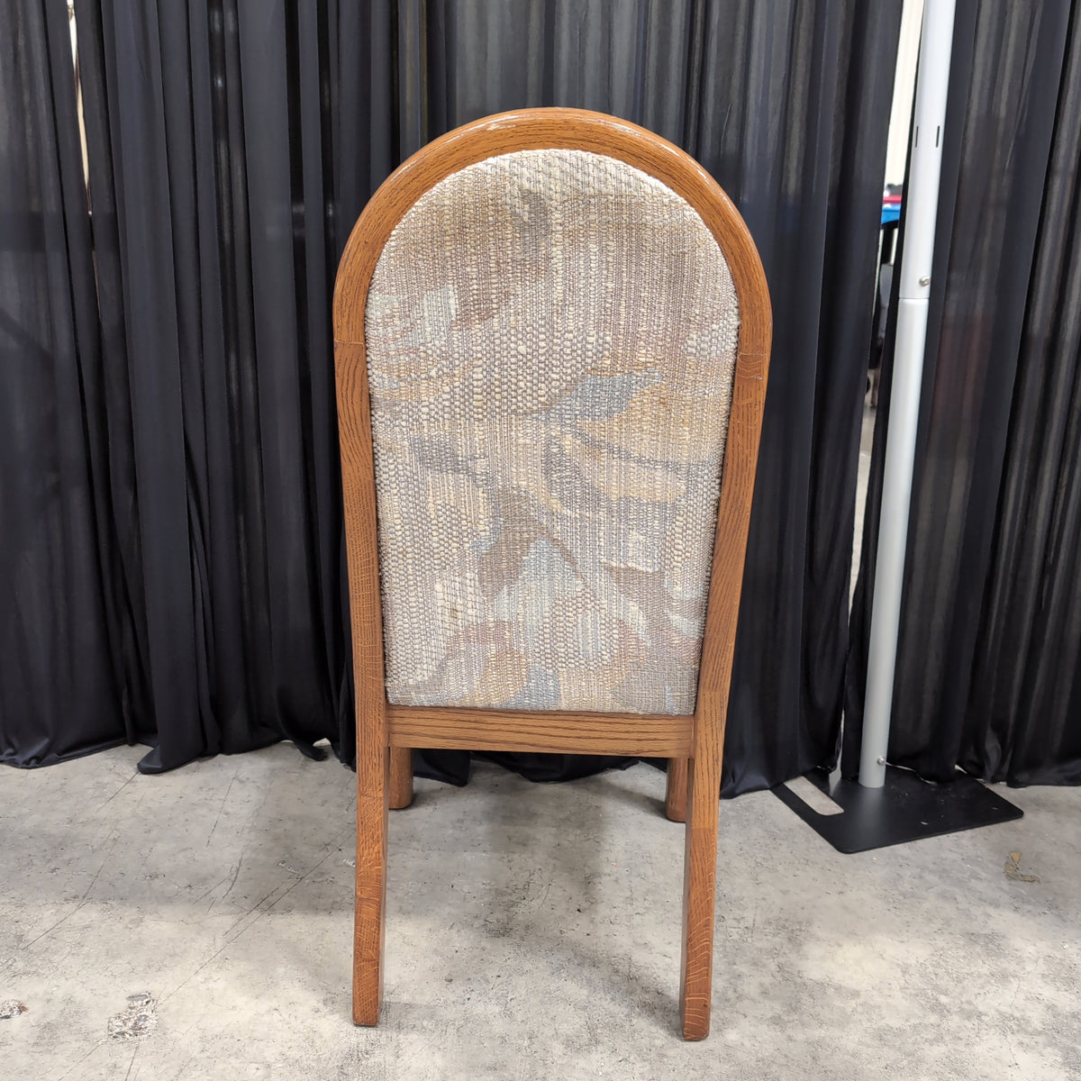 Traditional Wood Dining Chair with Upholstered Seat and Back
