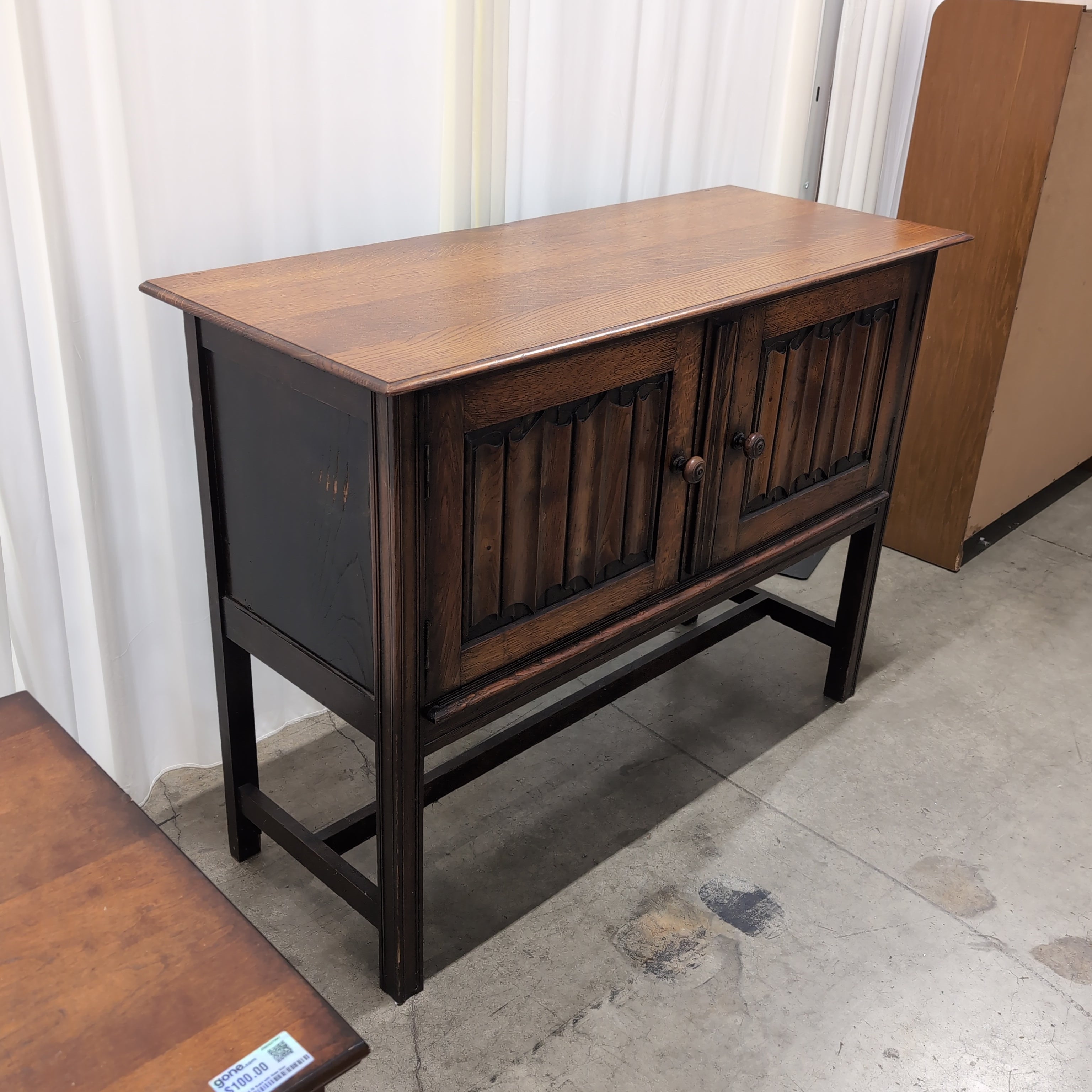 Harrison Gibson Ltd Traditional Dark Wood Two-Door Buffet
