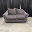Textured Grey Fabric Loveseat