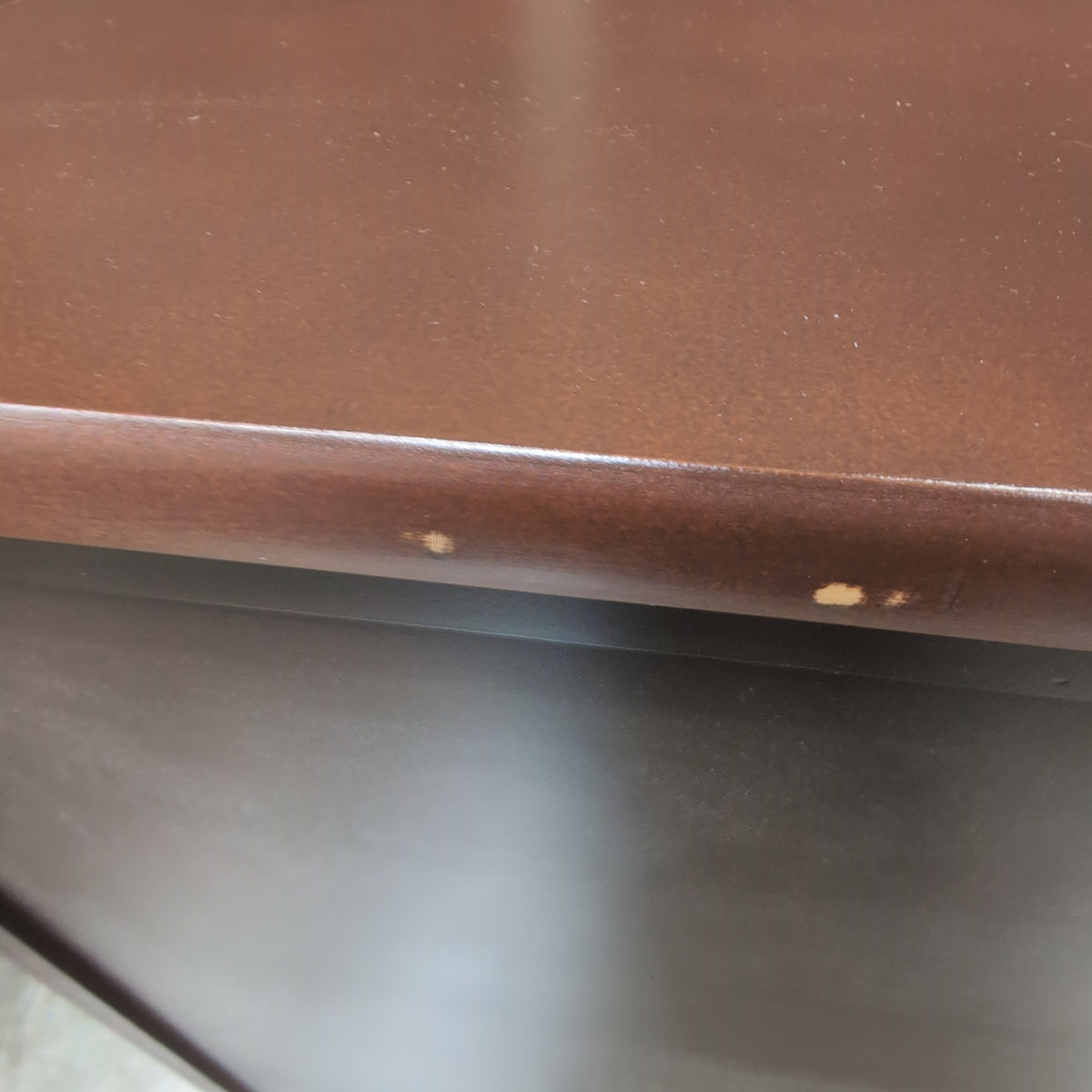 Stanley Furniture-Dark Brown Wood Kitchen Cart with Drop Leaf Top