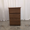 Natural Oak Two-Drawer Nightstand in Wood