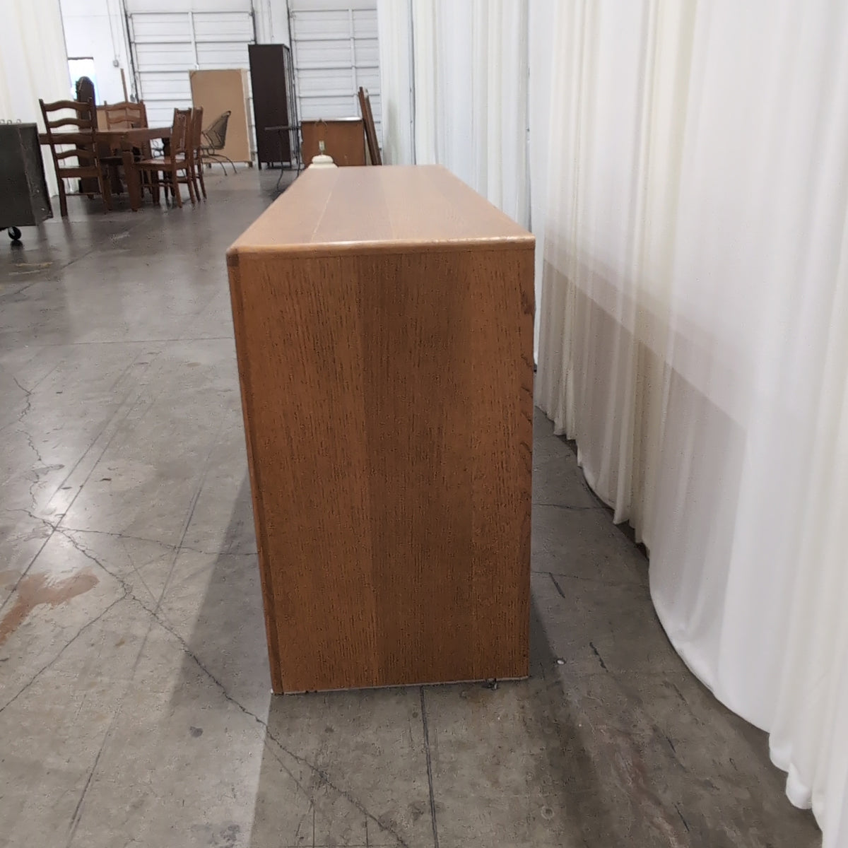 Natural Wood Six-Drawer Dresser in a Clean Design