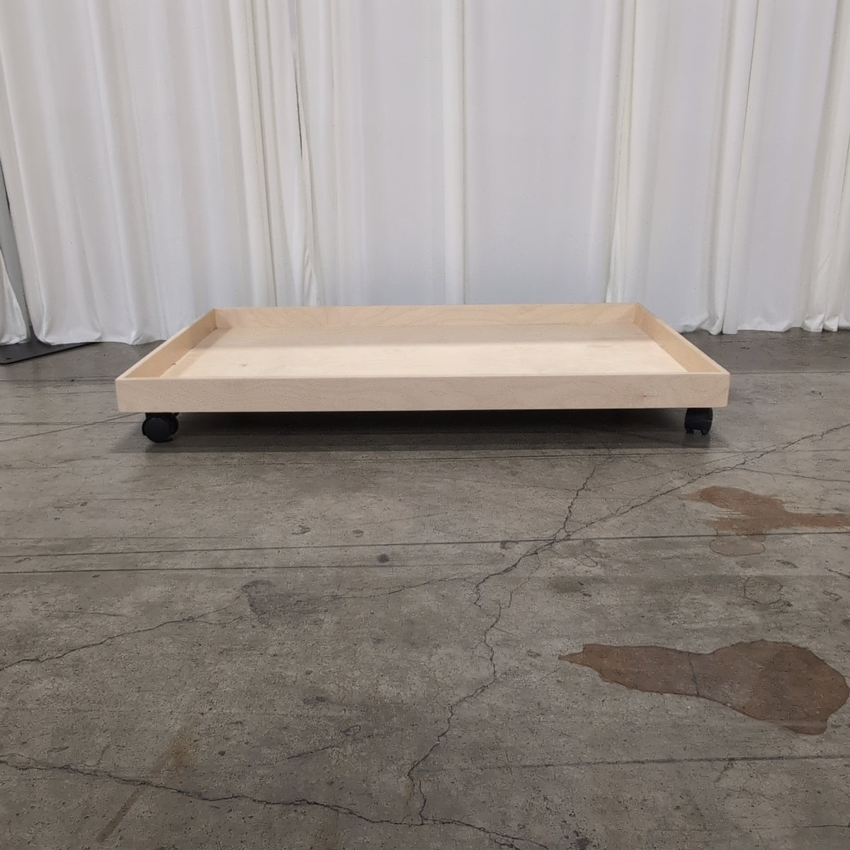 Light Wood Low Profile Platform Base