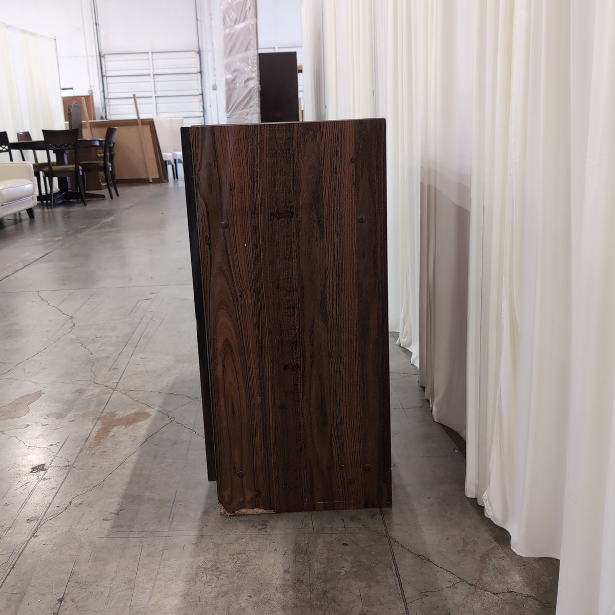 Rich Wood Grain Two-Door Buffet with Key Lock