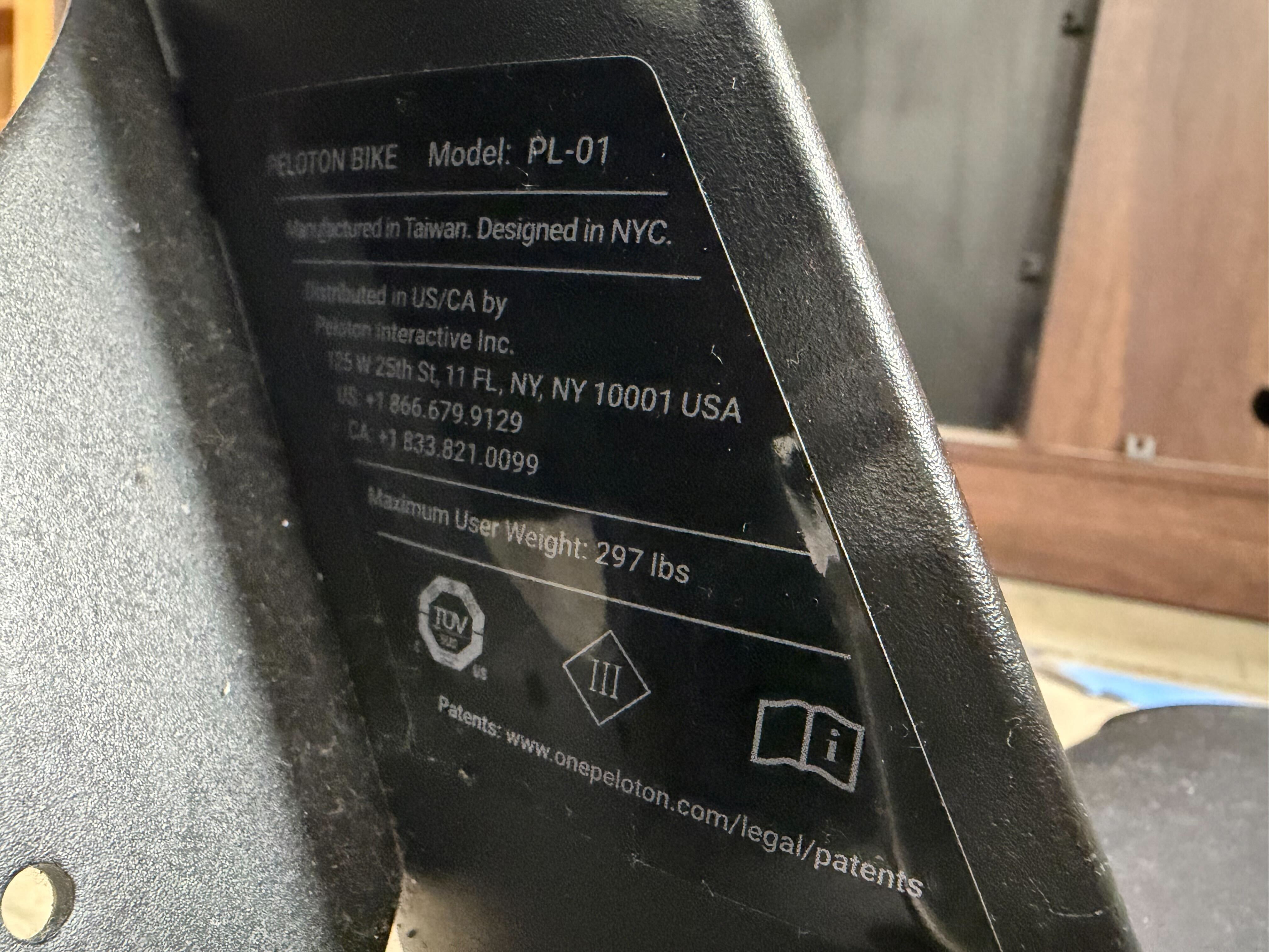Peloton Stationary Exercise Bike with Adjustable Seat