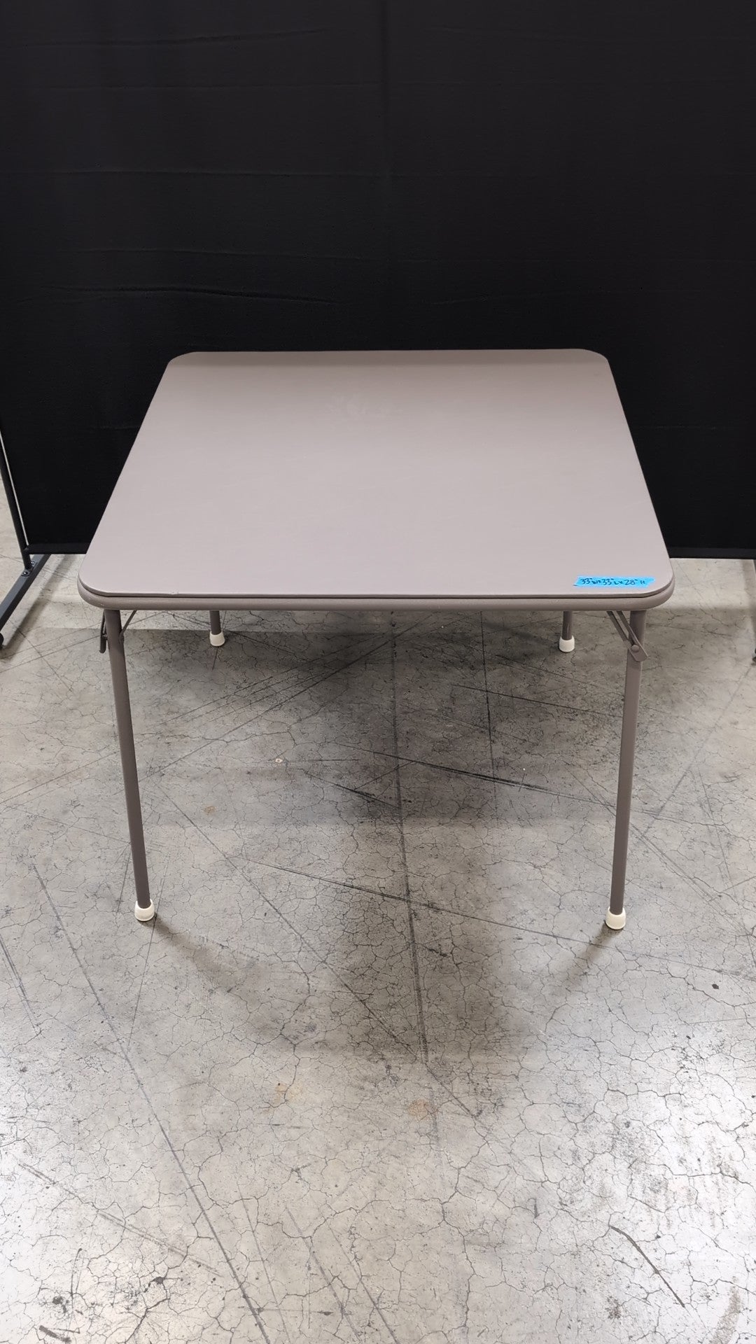 Samsonite Square Folding Table in Taupe