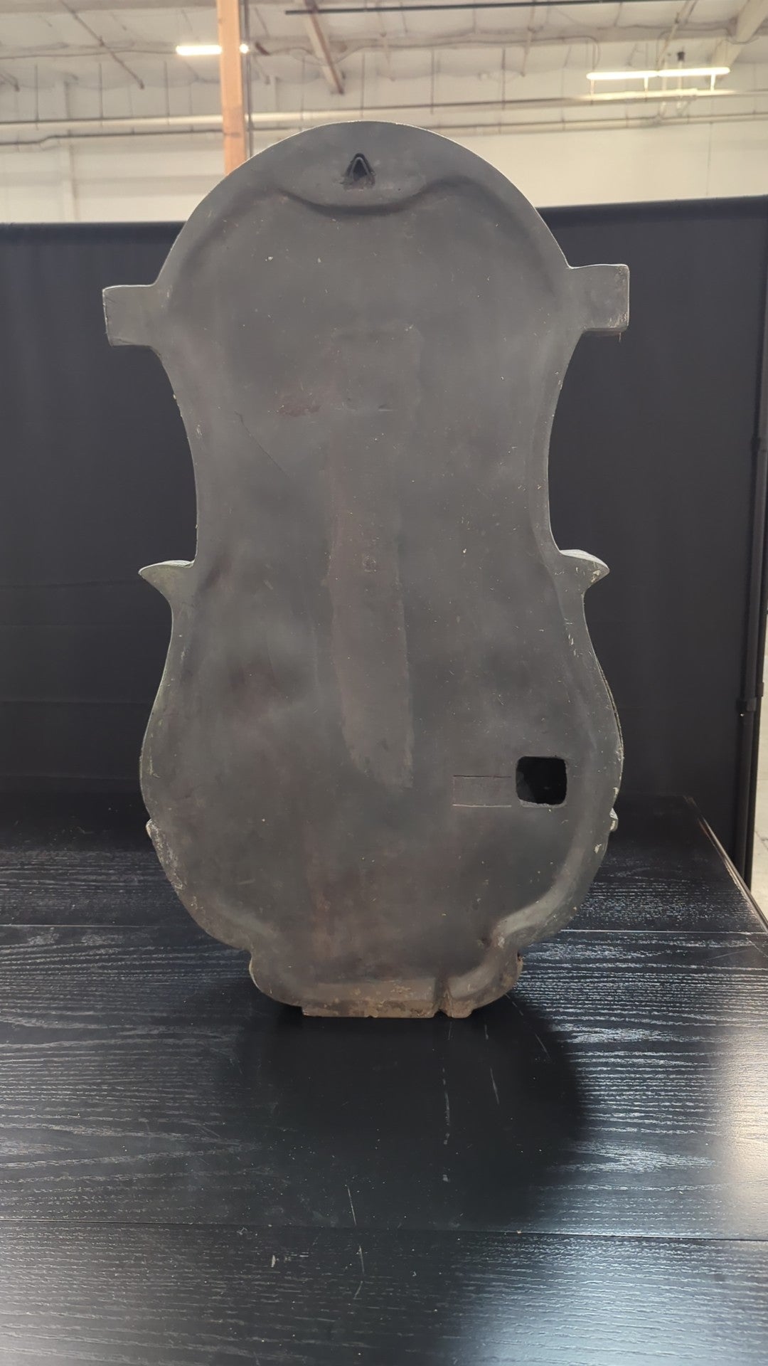 Grey Ornate Wall Water Fountain with Shell Basin