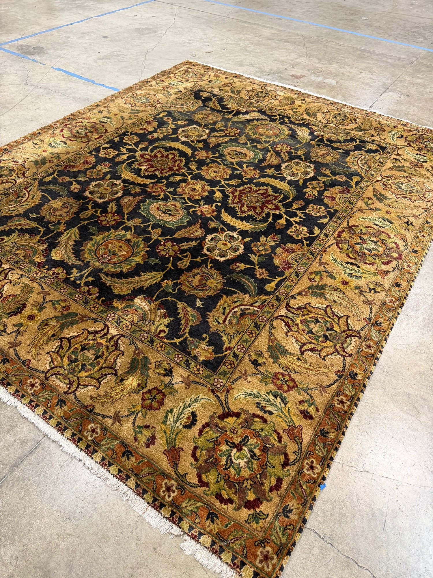 Kaleen Isfahan Style Hand Made 100% Wool 8 x 10 Area Rug | Design: 6329F