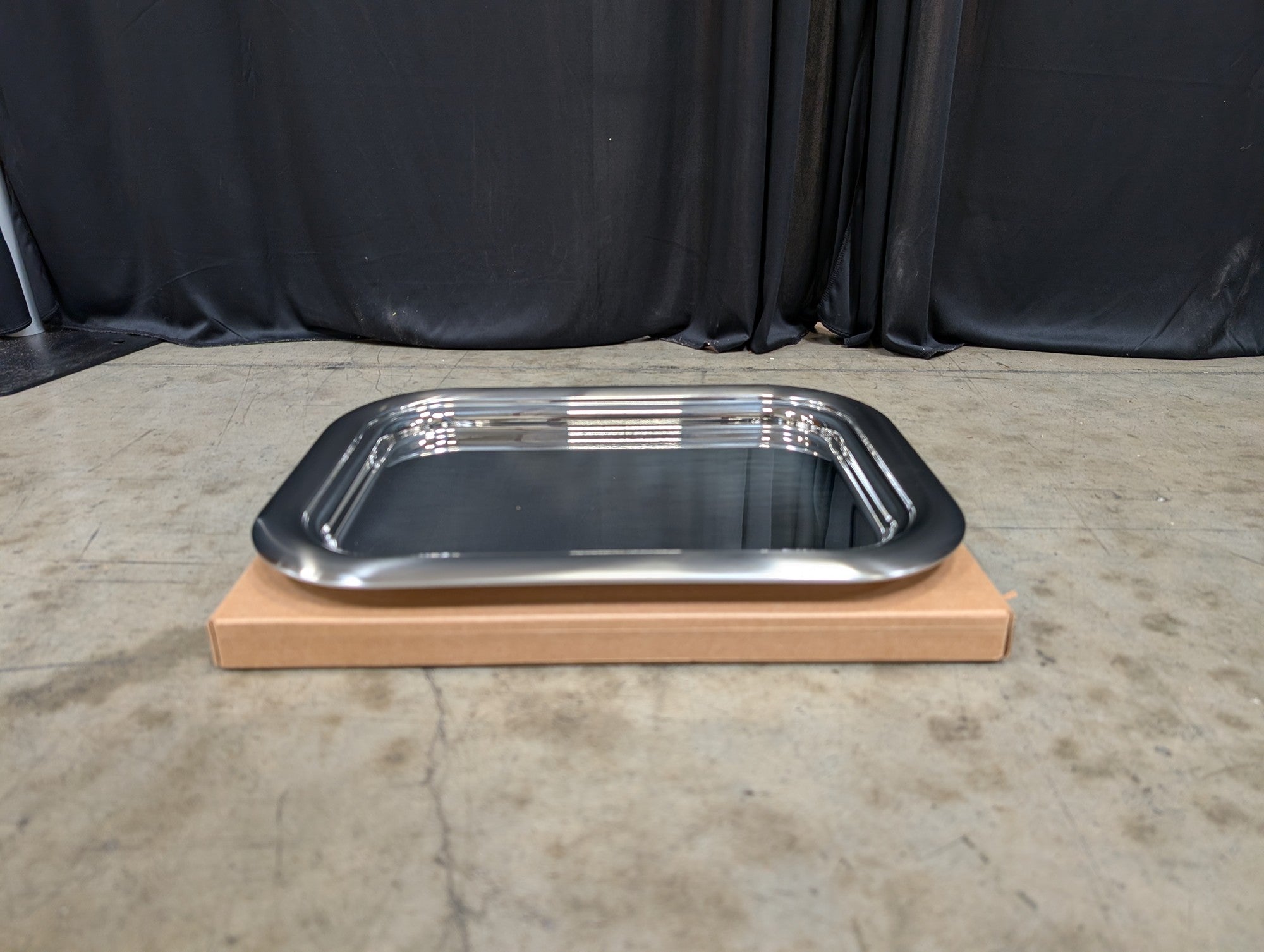 Taste of Home Rectangular Serving Tray in Stainless Steel