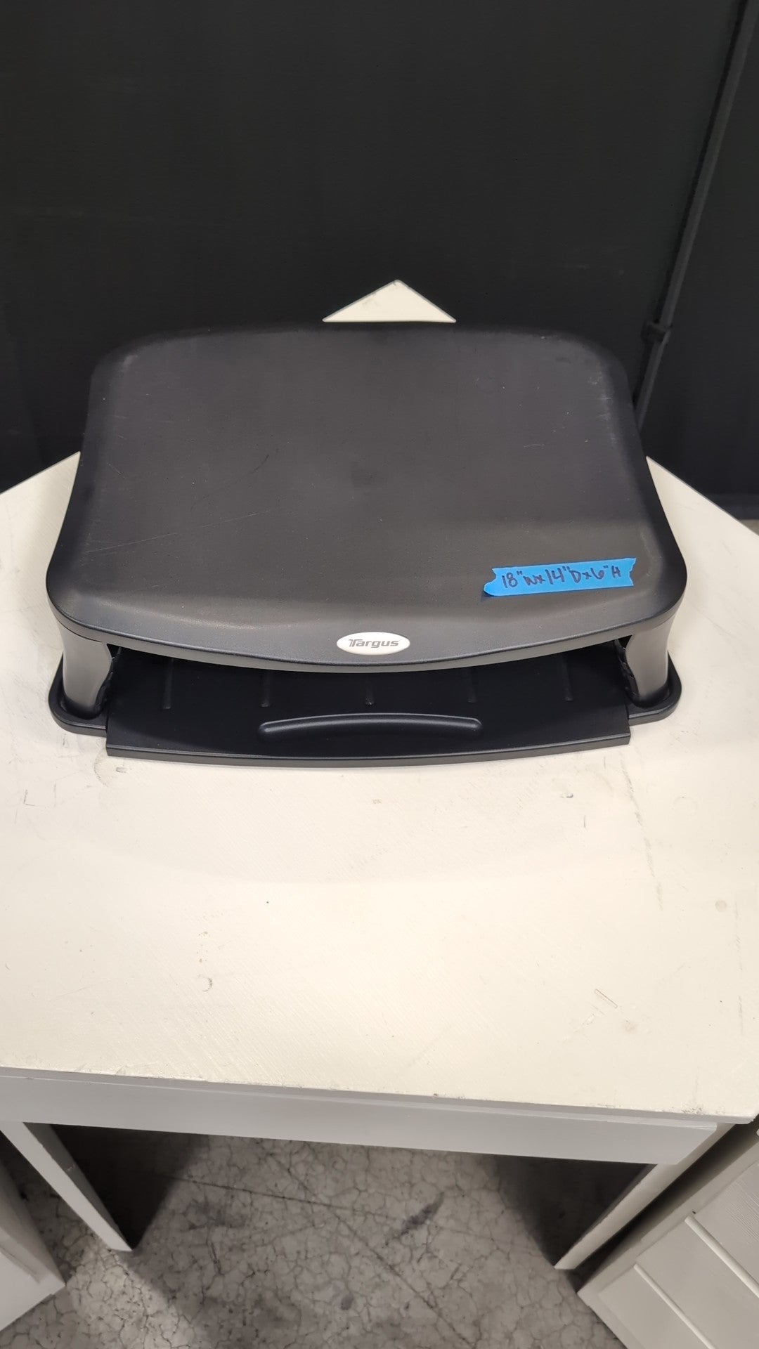 Targus Black Plastic Monitor Stand with Storage Tray