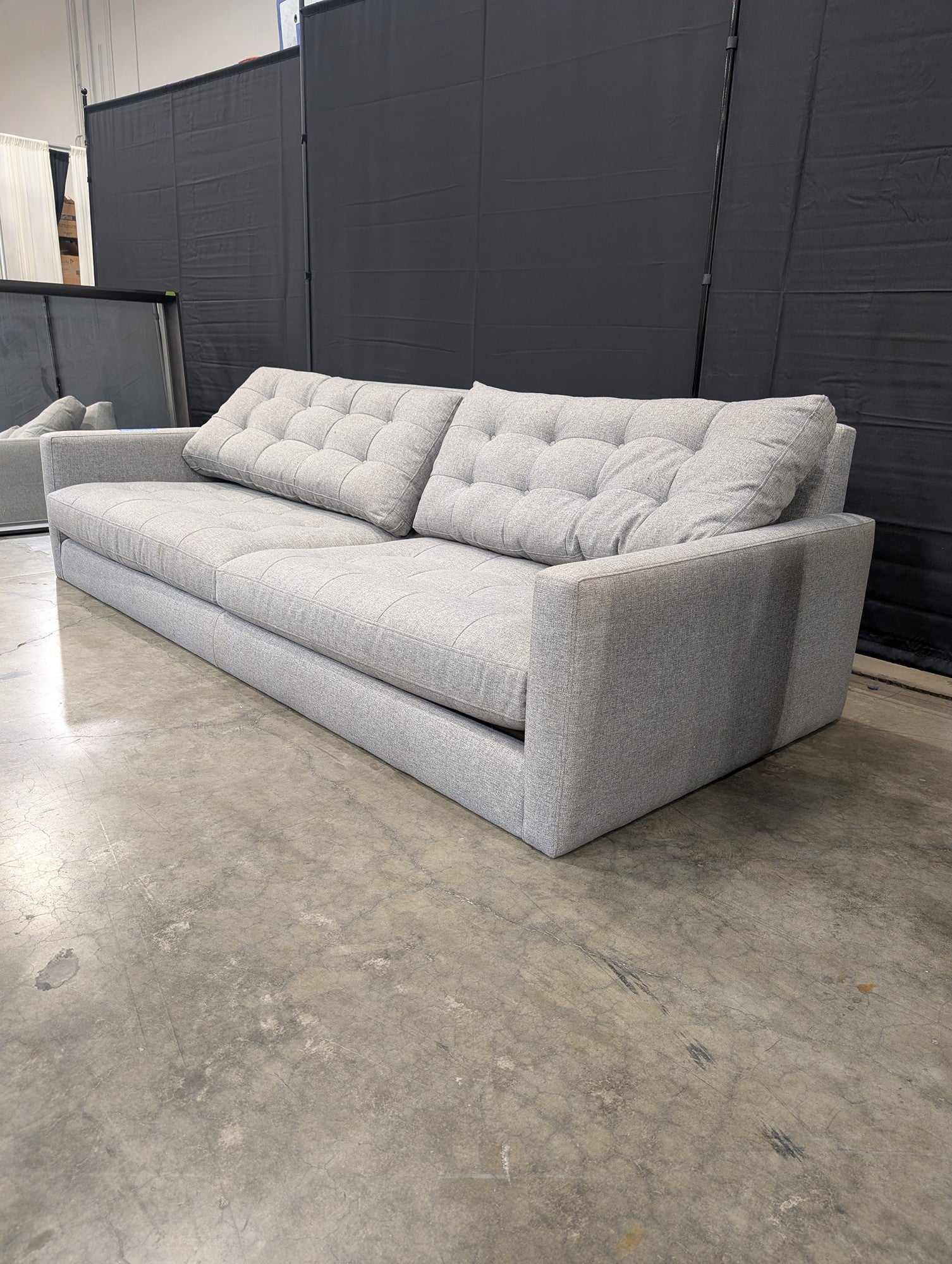 Crate&Barrel Light Grey Fabric Couch