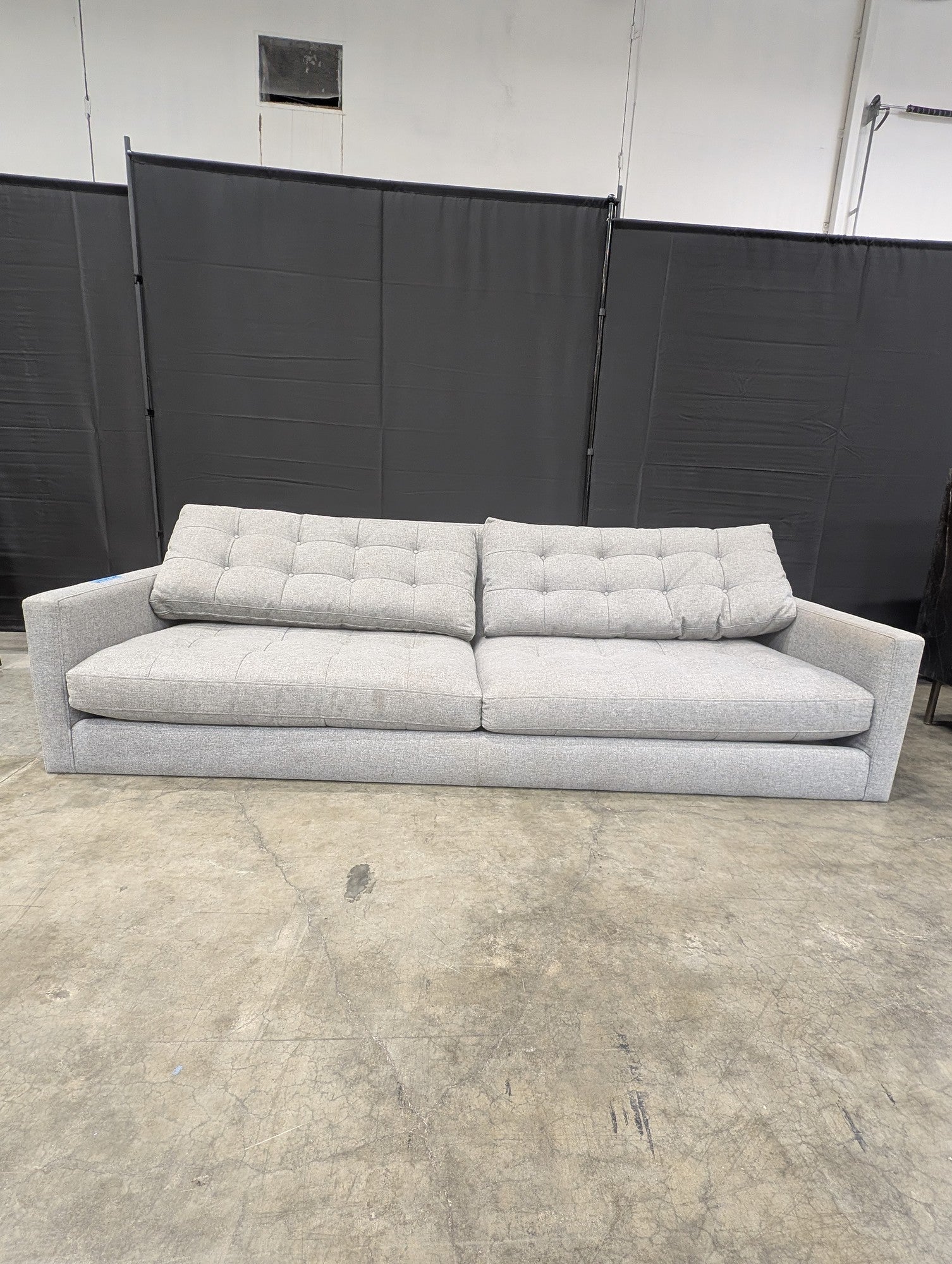 Crate&Barrel Light Grey Fabric Couch