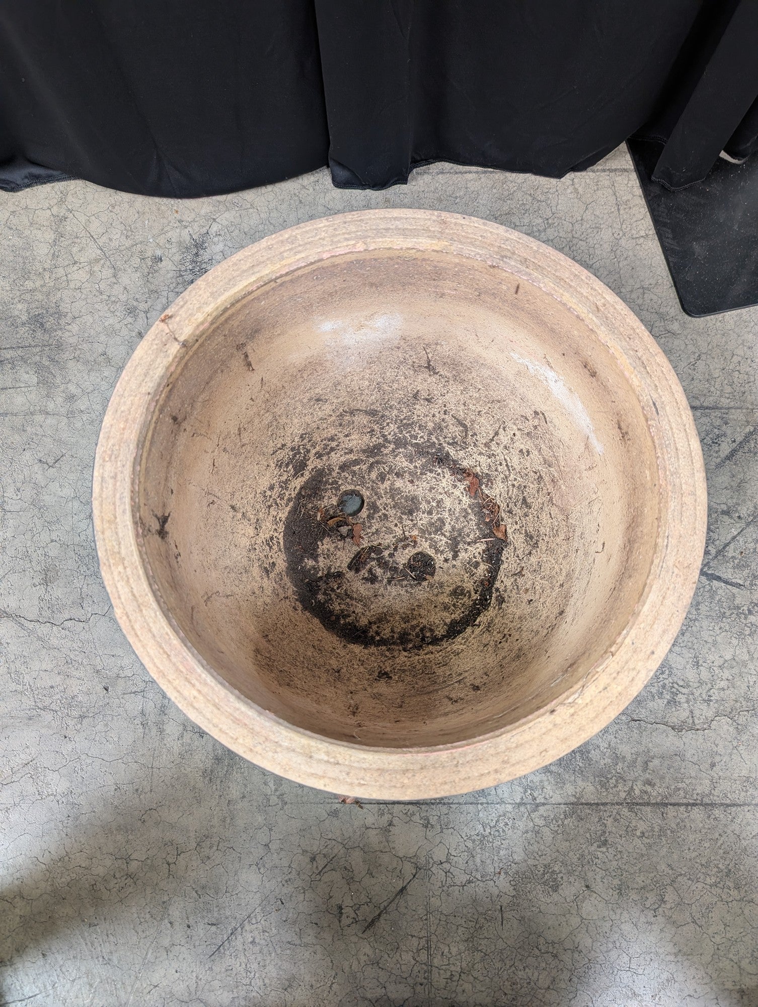 Dark Blue Glazed Ceramic Garden Planter