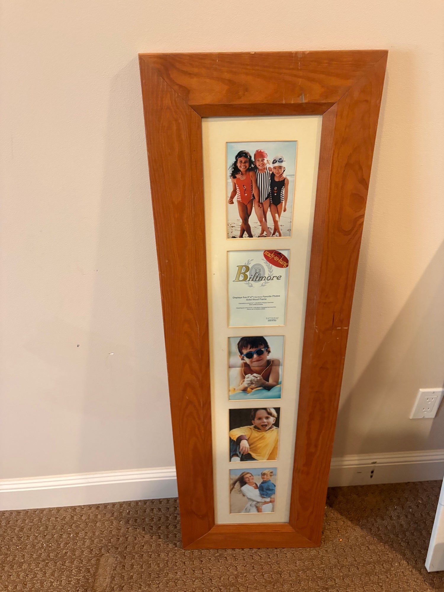 Biltmore Solid Wood Multi-Opening Photo Frame for Five 5x7 Pictures