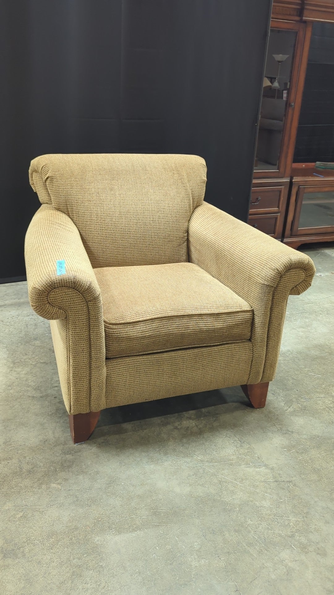 Flexsteel Christopher Lowell Collection Armchair with Rolled Arms