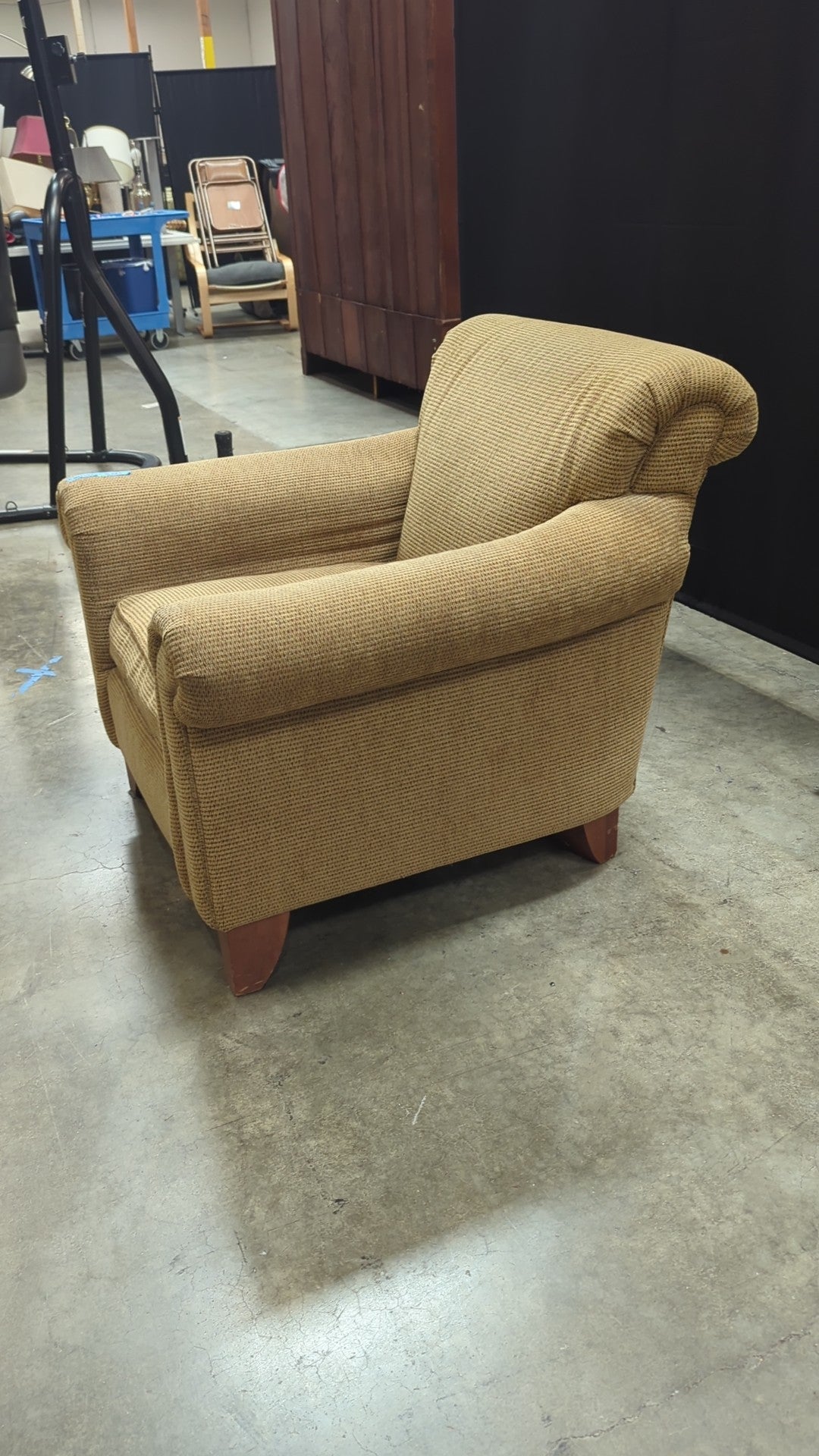 Flexsteel Christopher Lowell Collection Armchair with Rolled Arms
