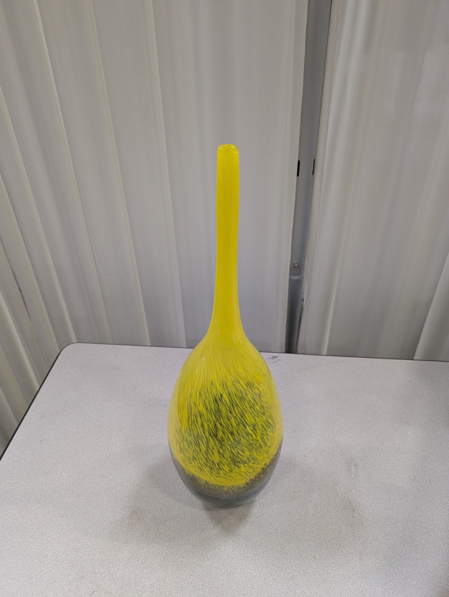 MERCANA Art Decor Inc. Two-Tone Teardrop Glass Vase