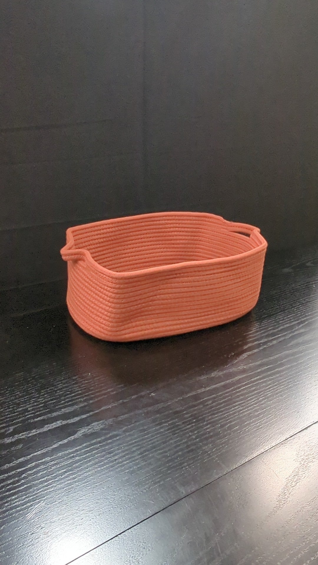 Terracotta Coiled Rope Storage Basket