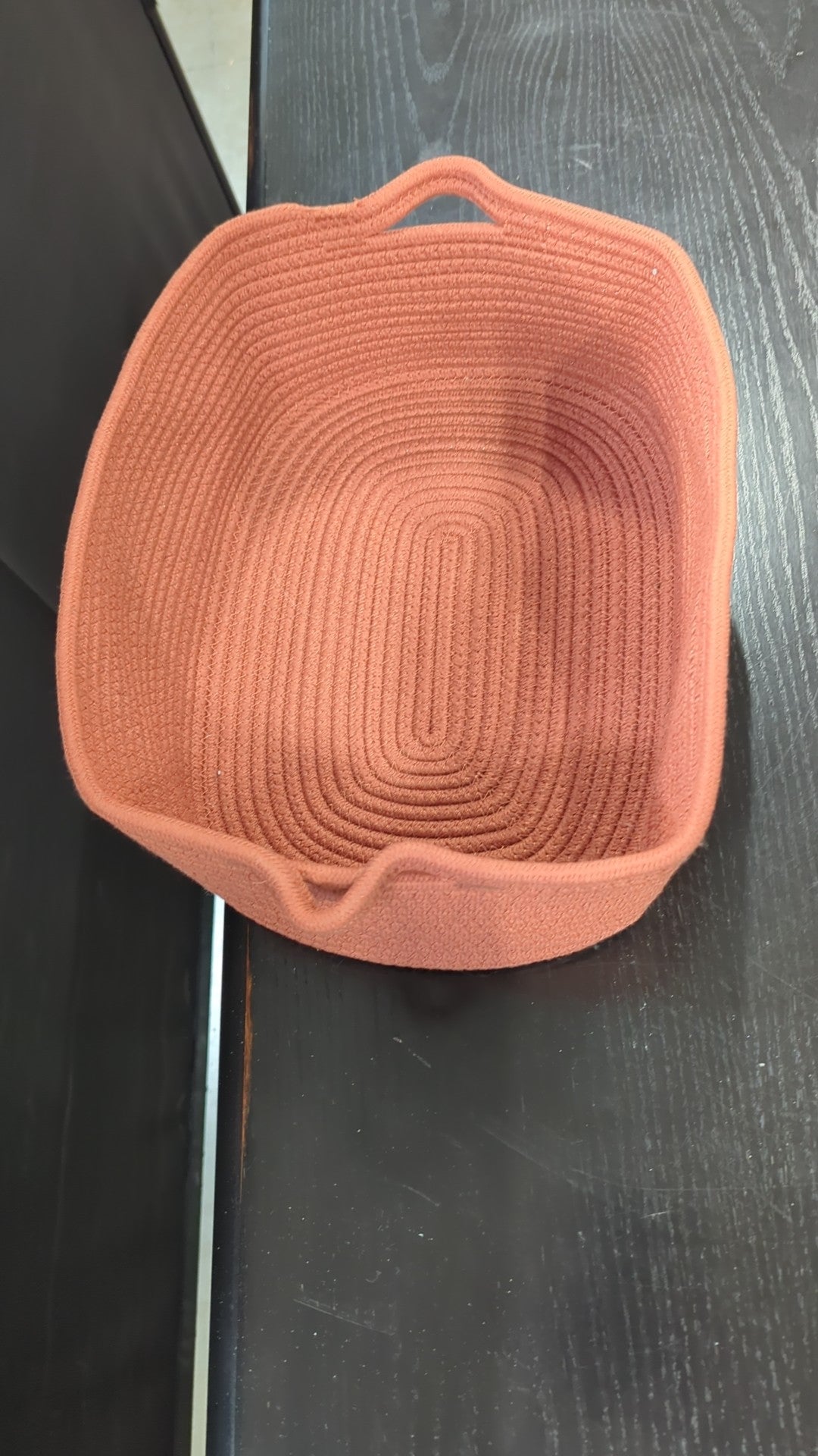 Terracotta Coiled Rope Storage Basket