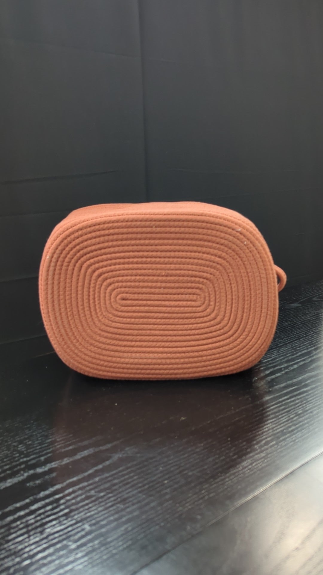Terracotta Coiled Rope Storage Basket