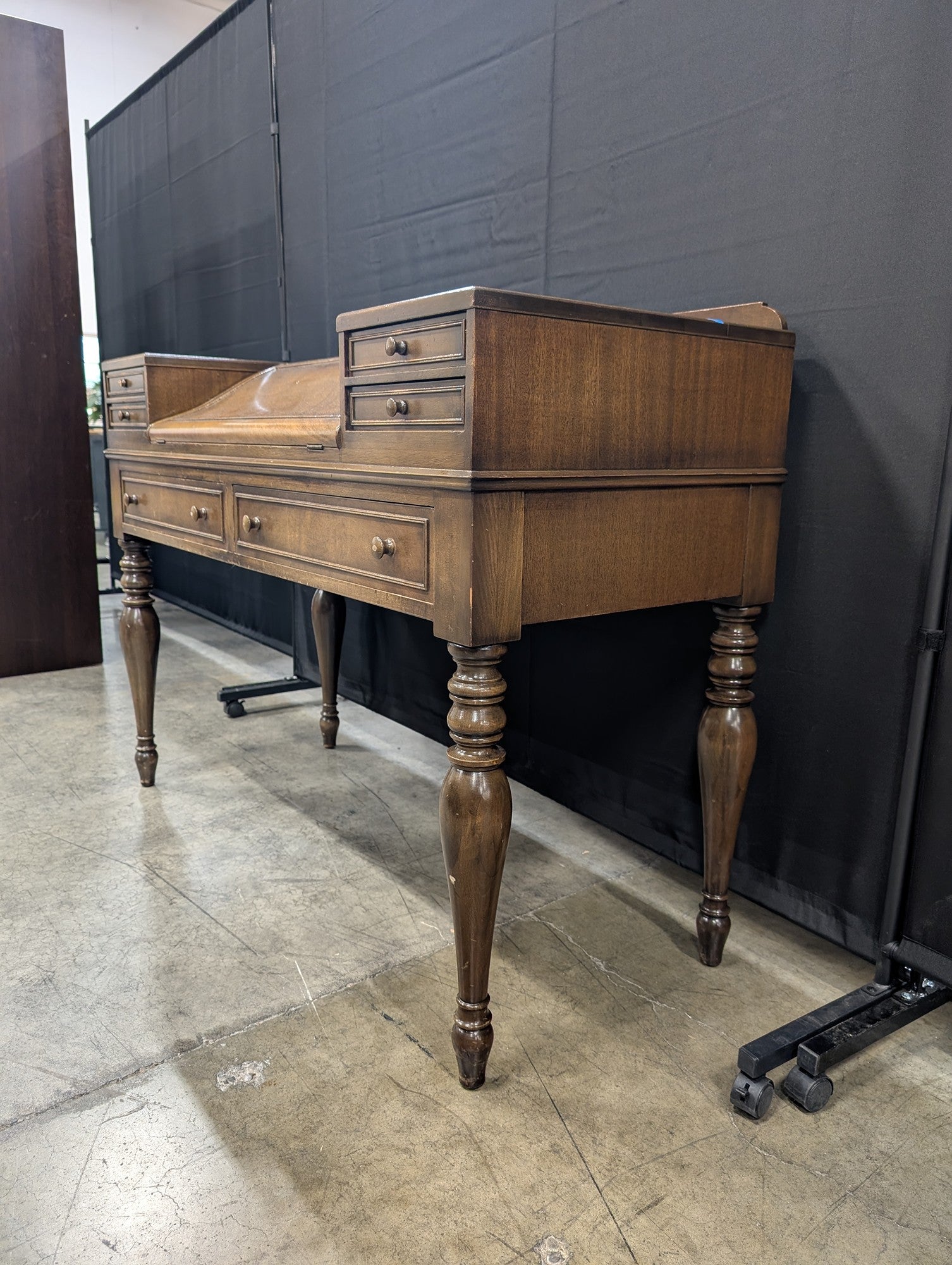 Grand Rapids Chair Company Drop-Front Writing Desk with Turned Legs