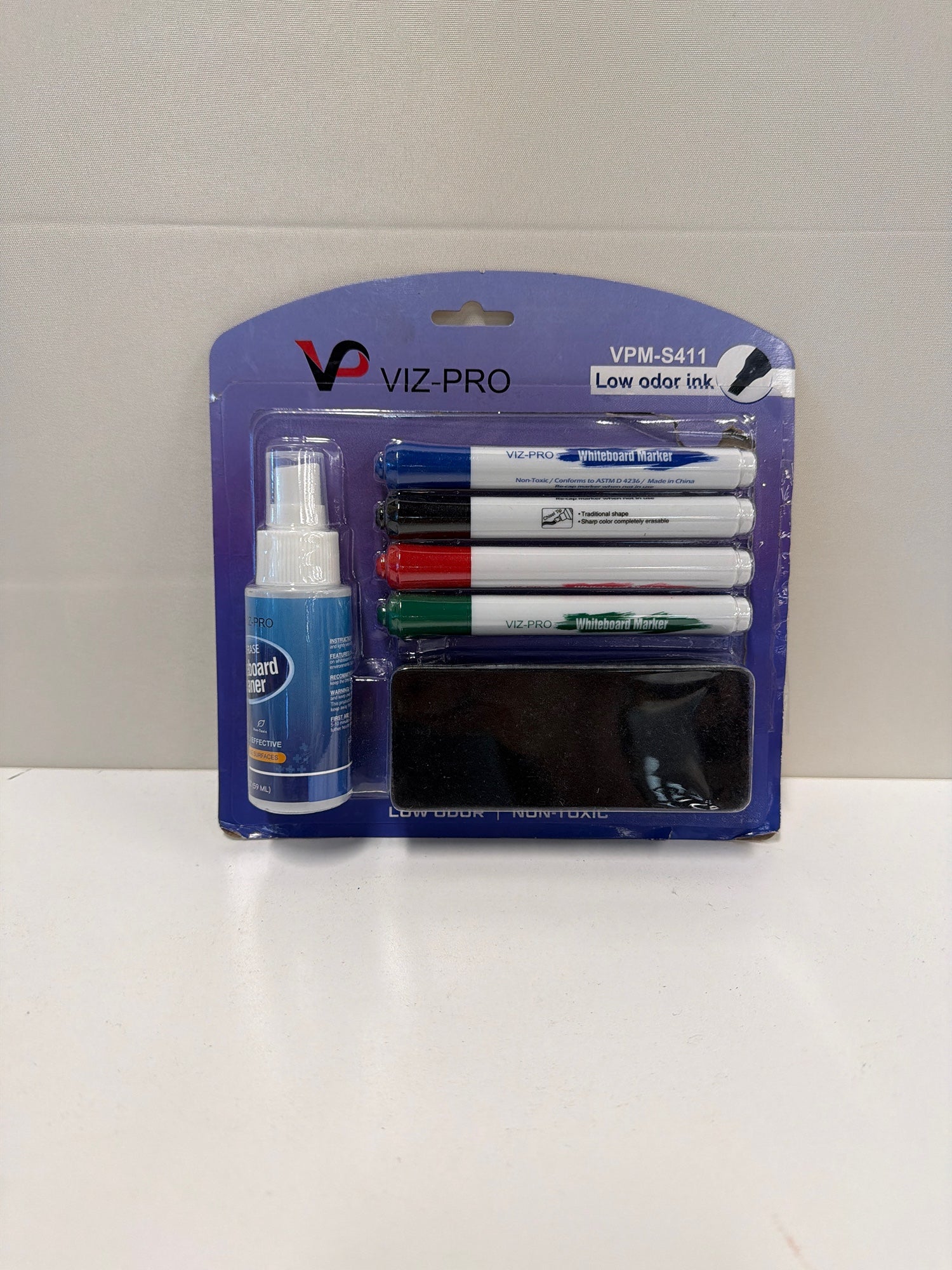 VIZ-PRO Dry Erase Set with Cleaner and Eraser