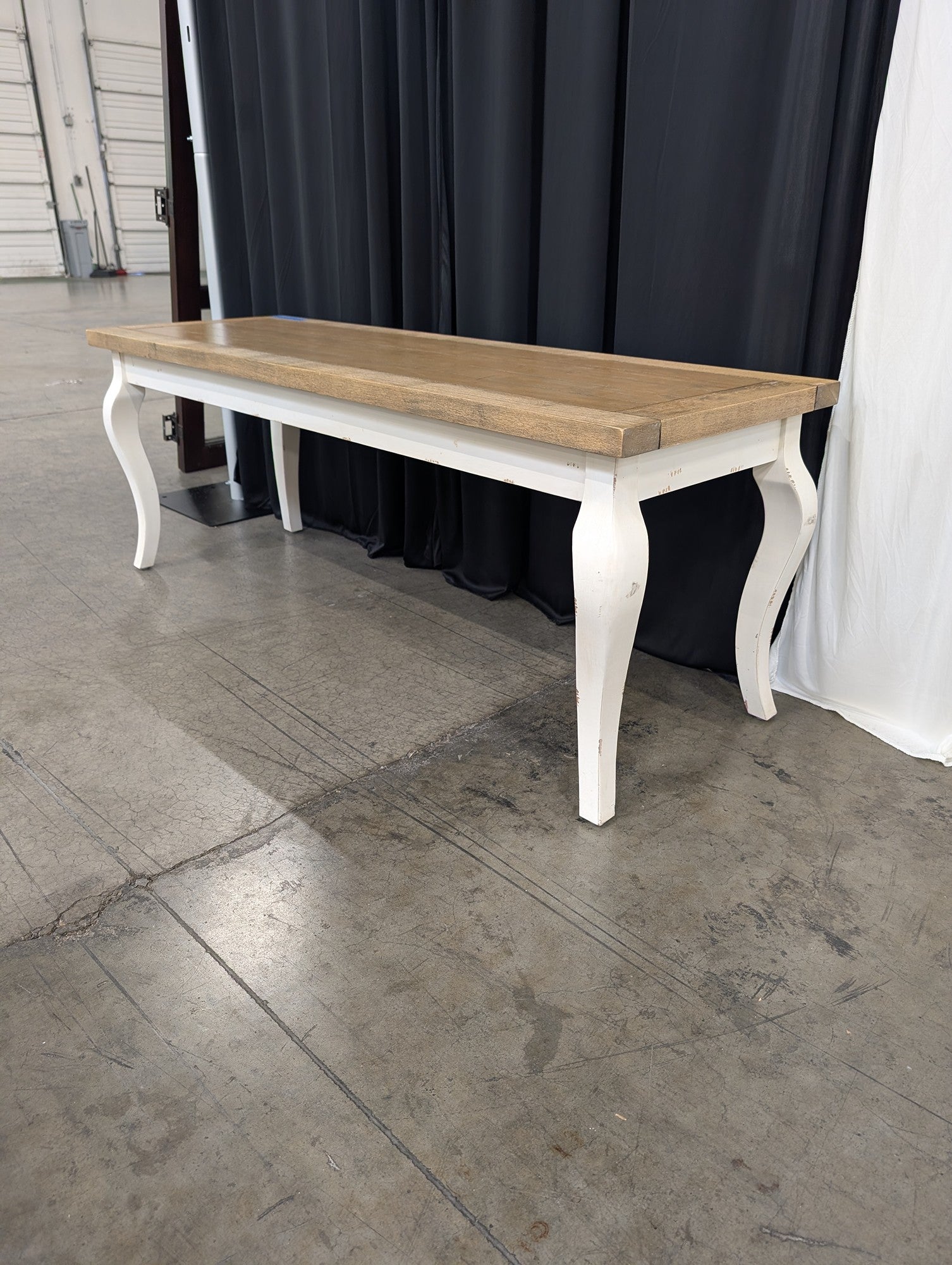 Cost Plus World Market Avignon French Country Coffee Table with Curved Legs