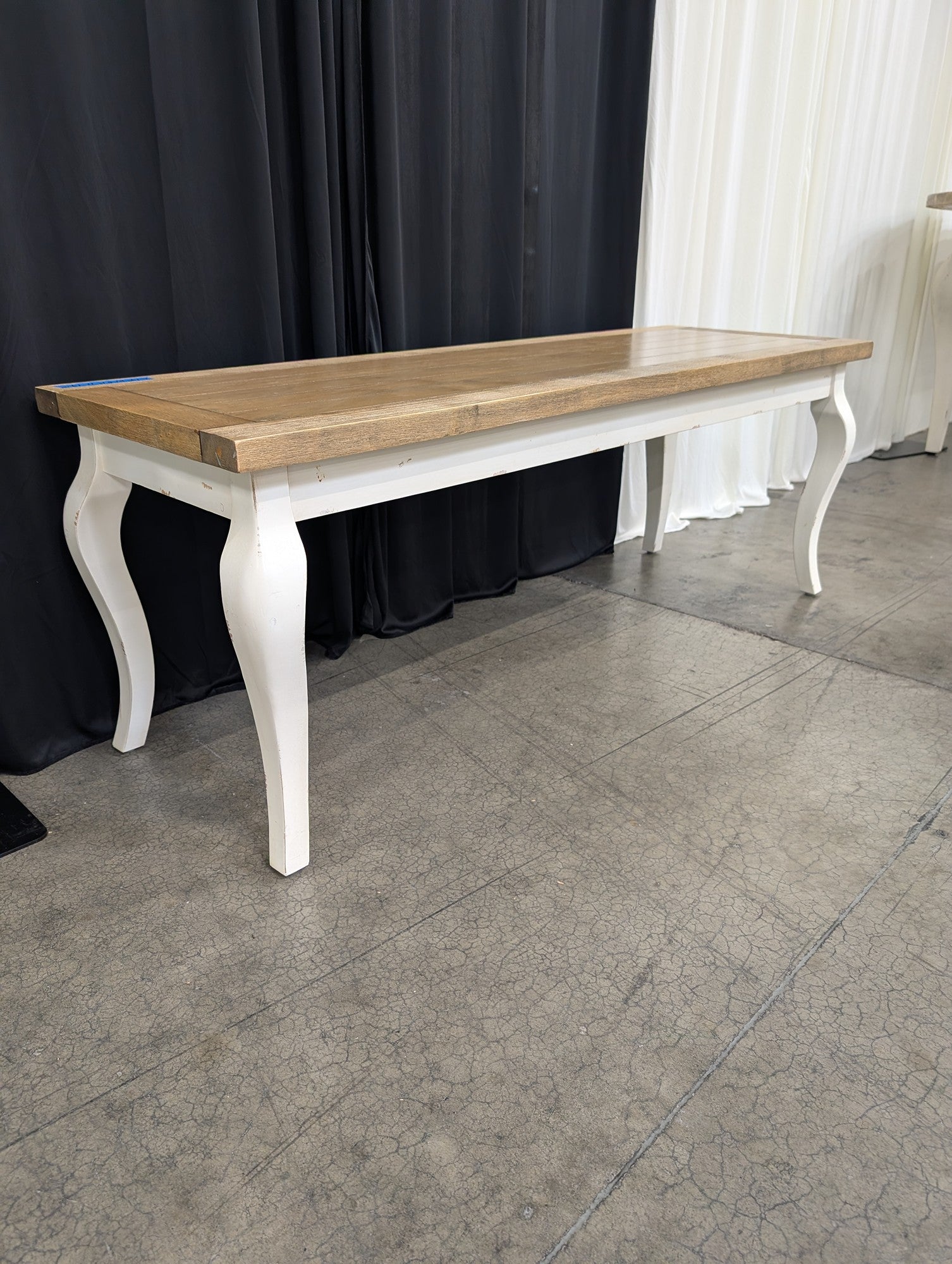 Cost Plus World Market Avignon French Country Coffee Table with Curved Legs