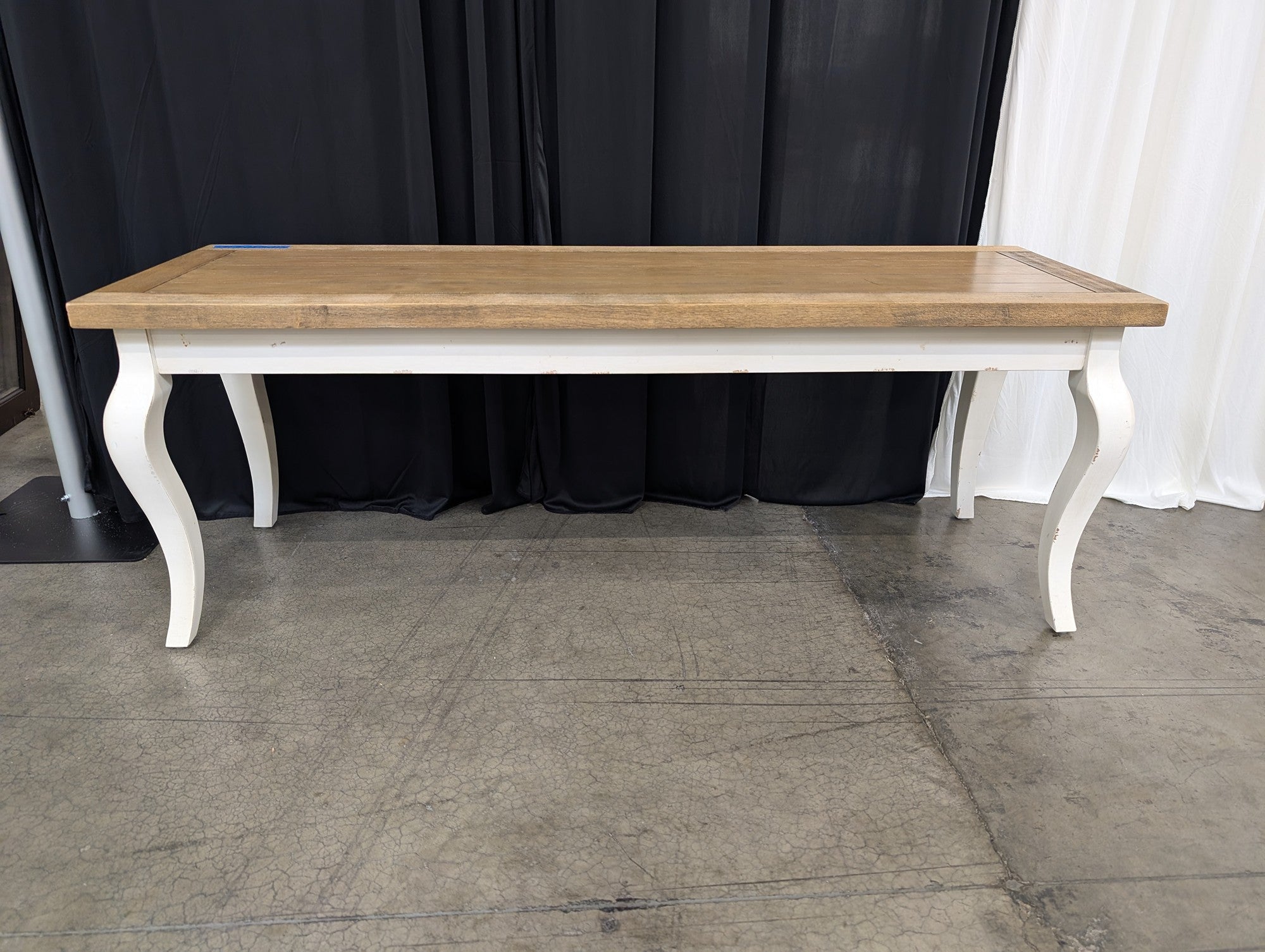 Cost Plus World Market Avignon French Country Coffee Table with Curved Legs