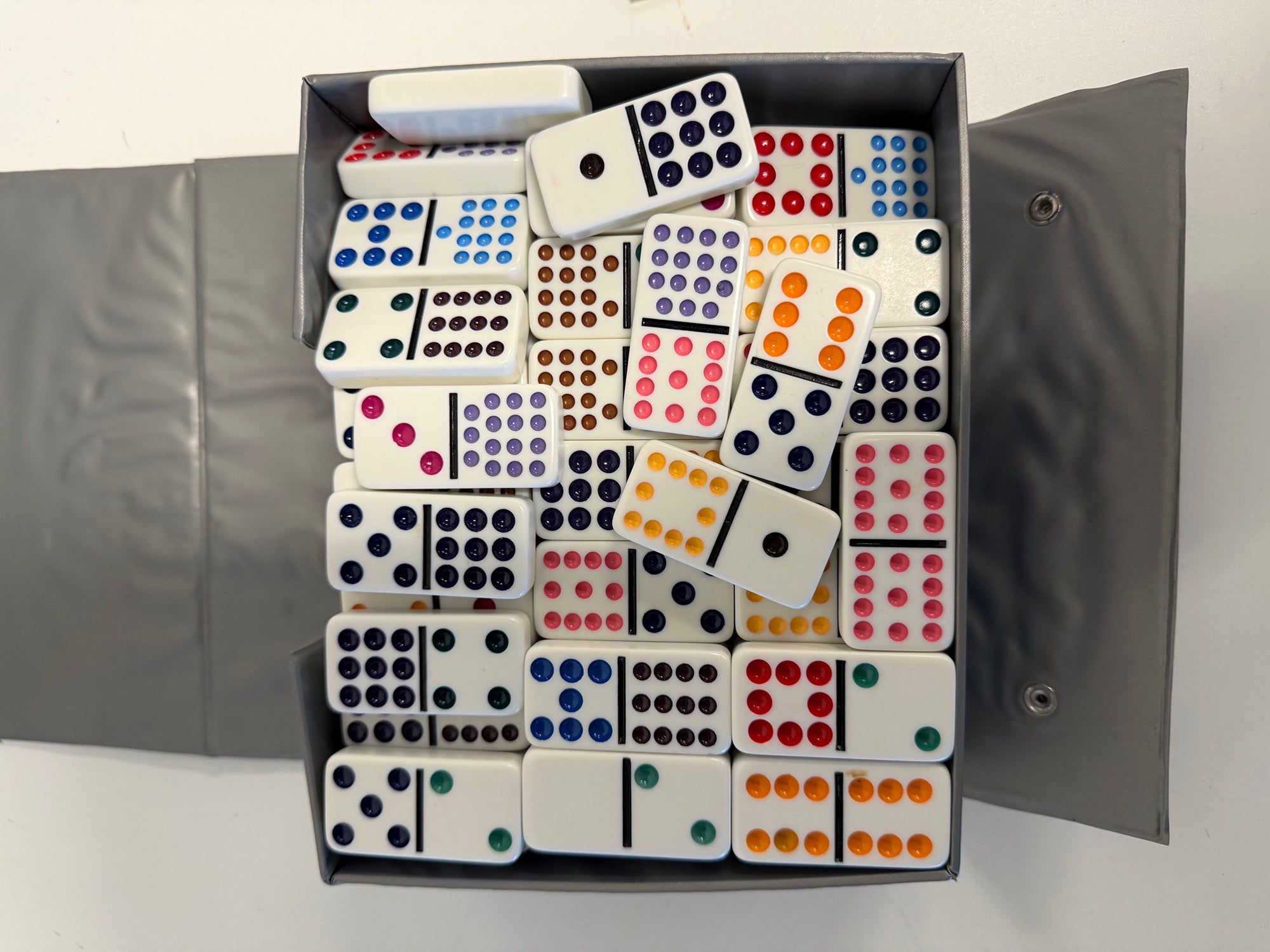 Cardinal Double 15 Mexican Train Domino Game Set