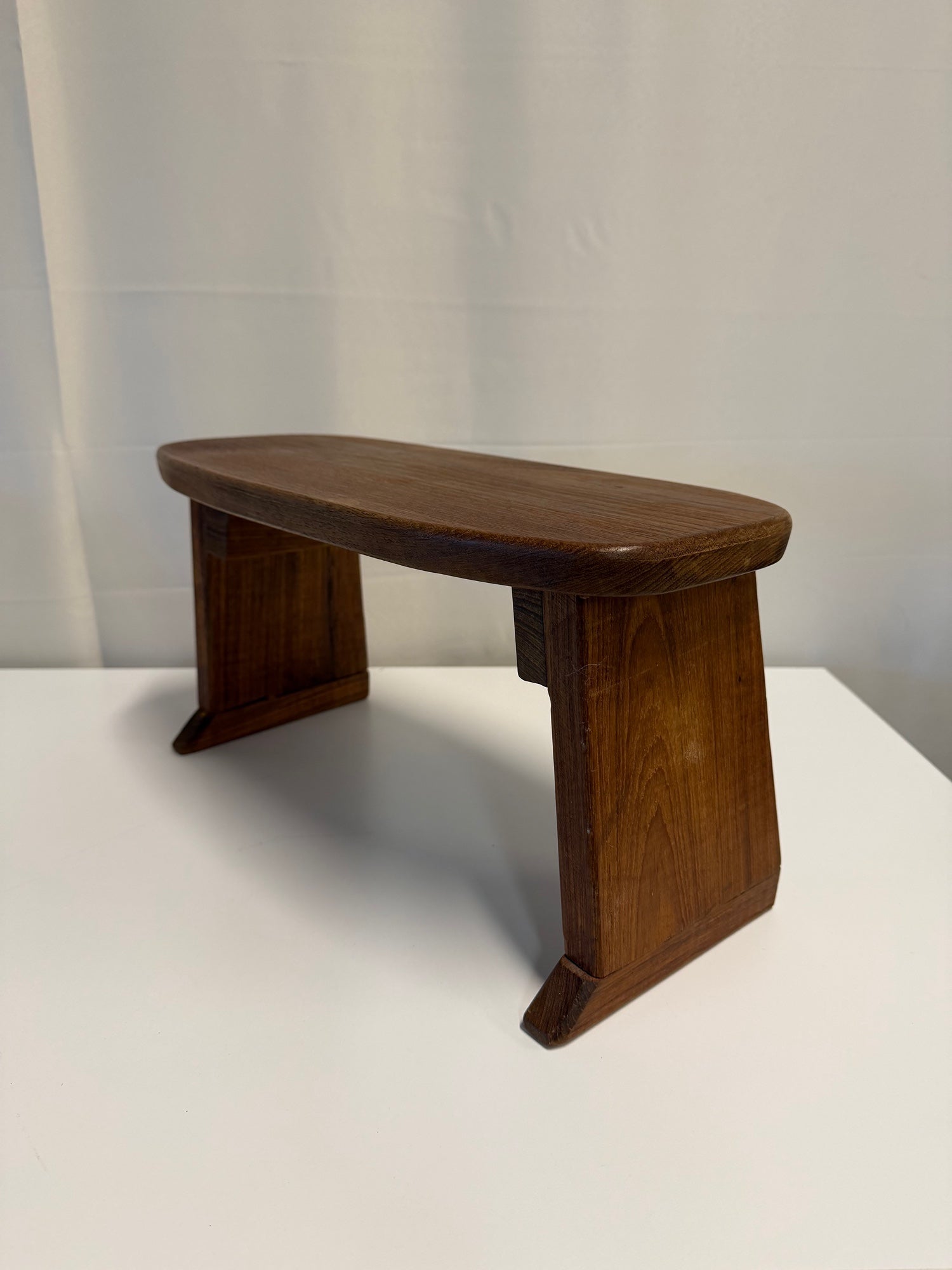 Rustic Hardwood Accent Stool
