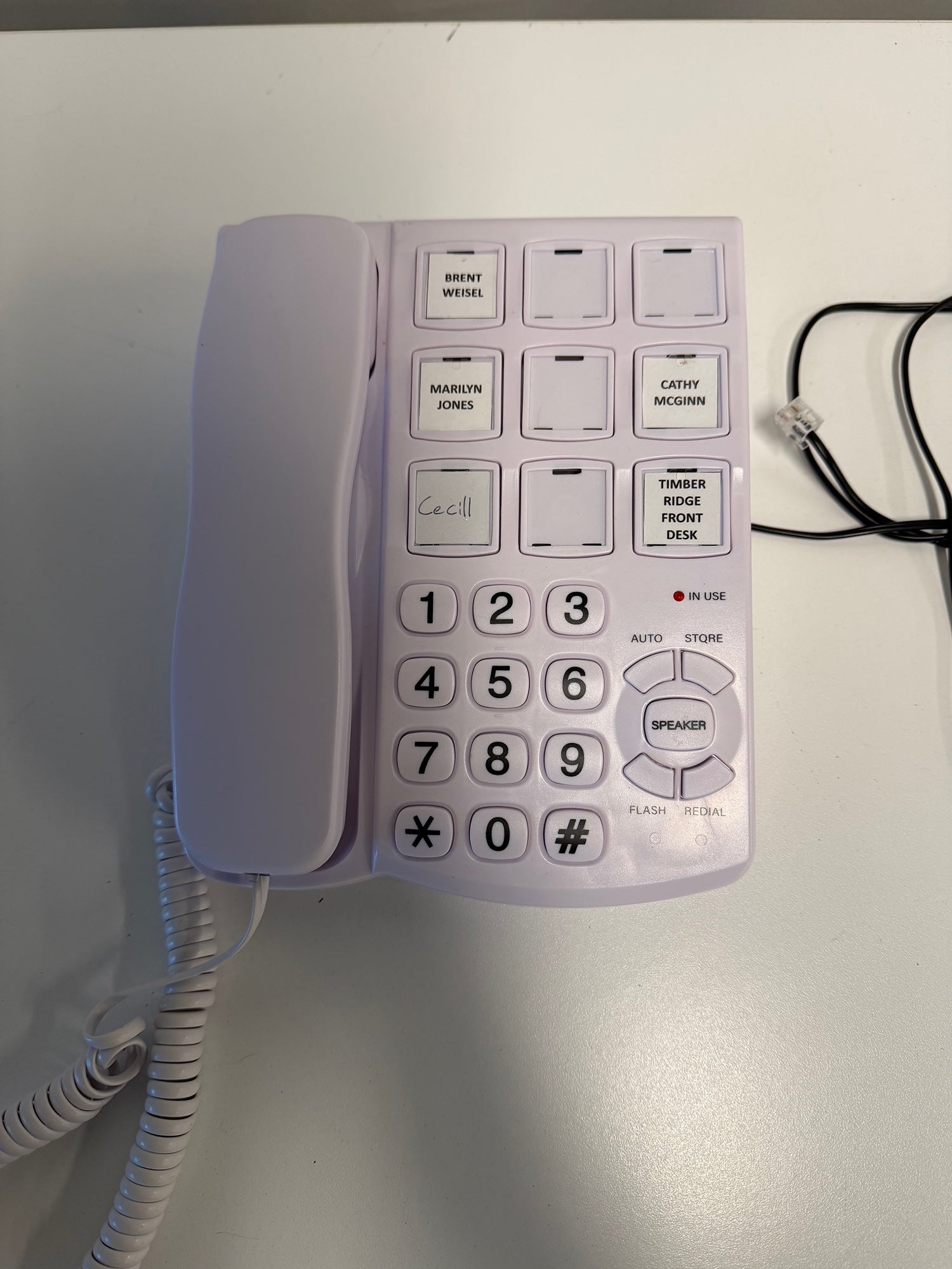 Characteristic Advanced American Telephones Lavender Corded Desk Phone