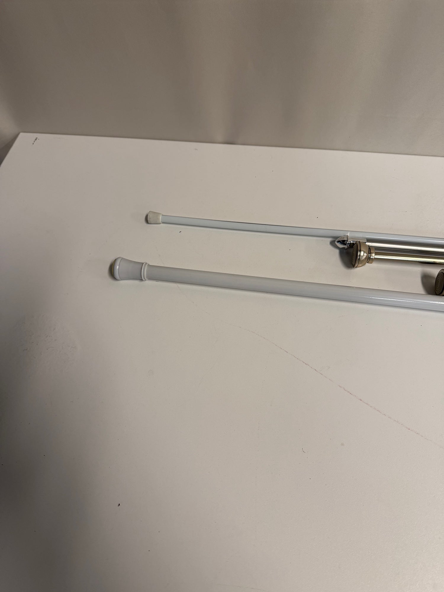 Set of Assorted Adjustable Curtain and Drape Rods with Hardware