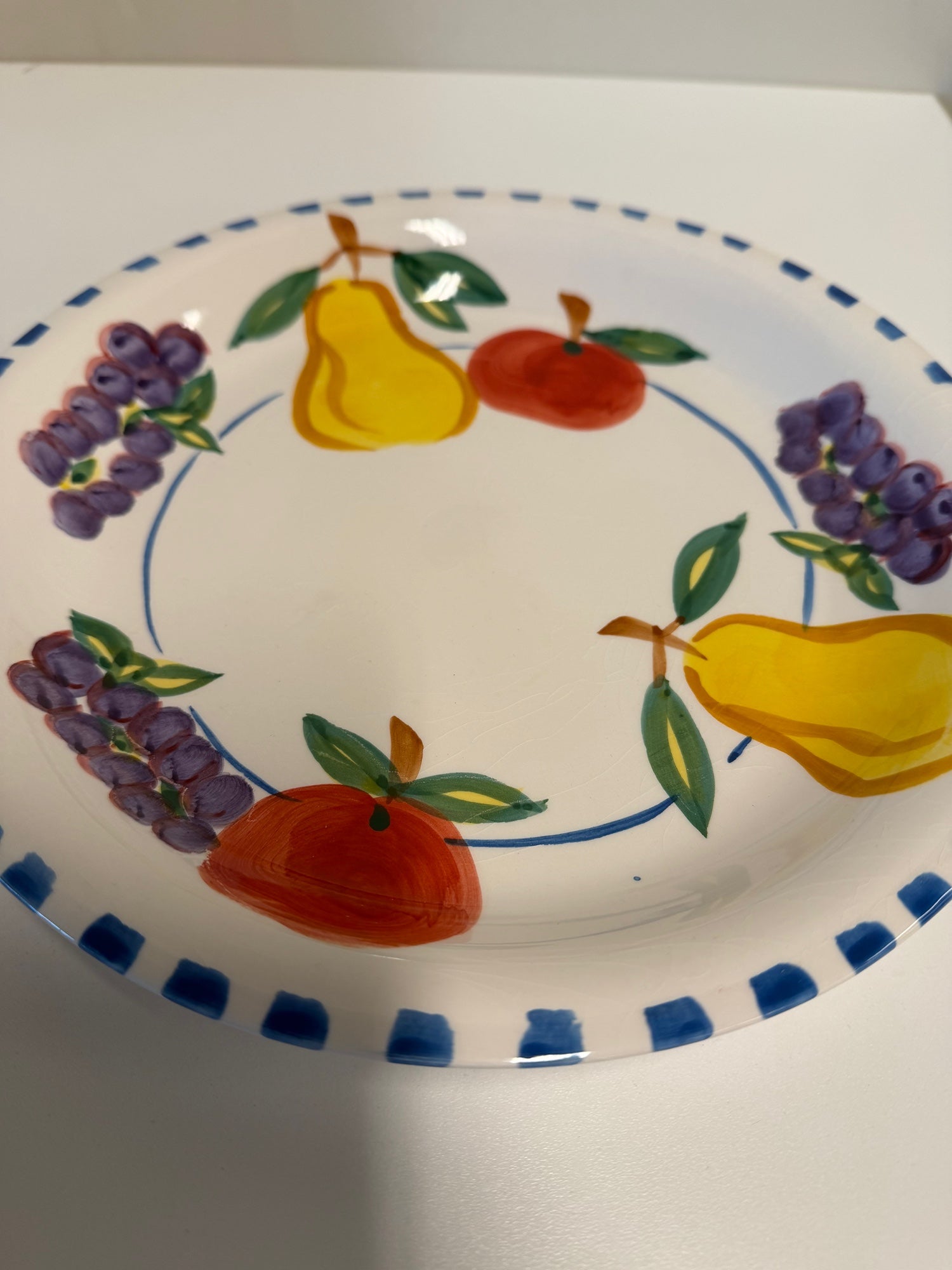 Charming Fruit Motif Porcelain Dessert Plate
