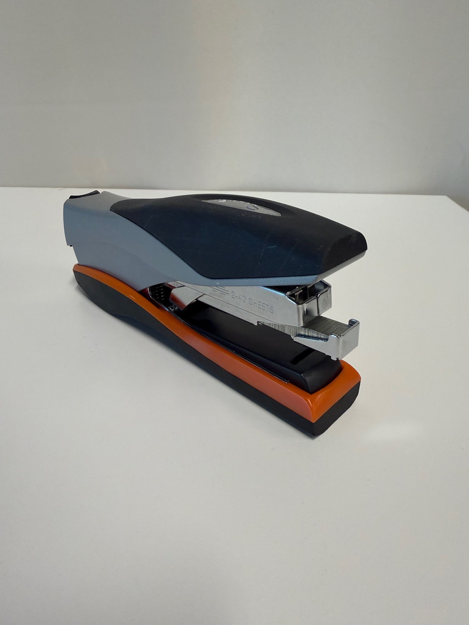 Swingline Optima Grip 40 Sheet Stapler Black Grey Orange