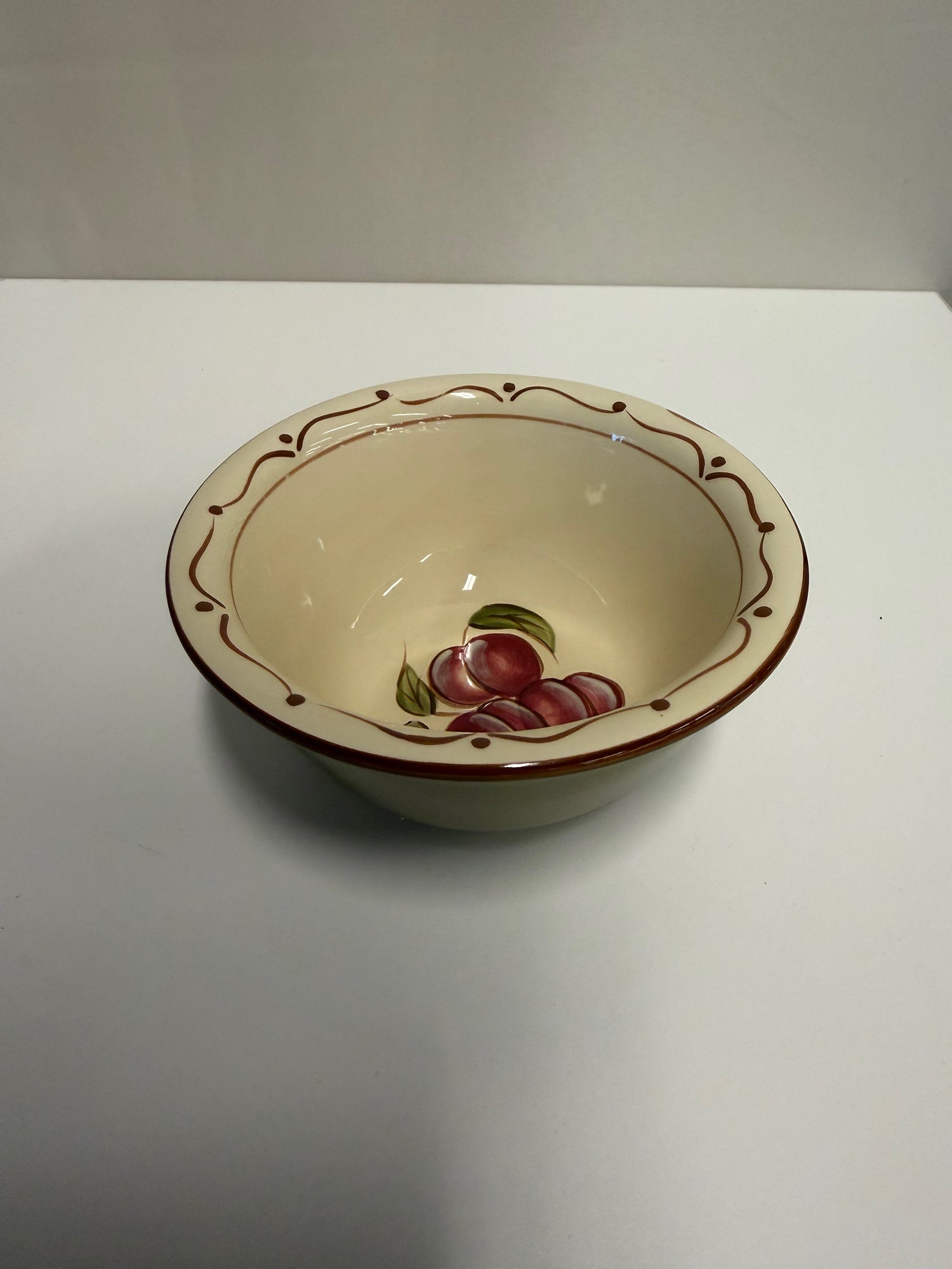 AROUND the ORCHARD HOME Ceramic Fruit Motif Bowl